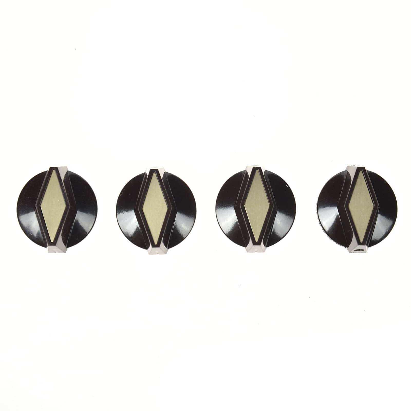 Rickenbacker Parts Knobs Vintage TV Style Brown and Gold (Set of 4