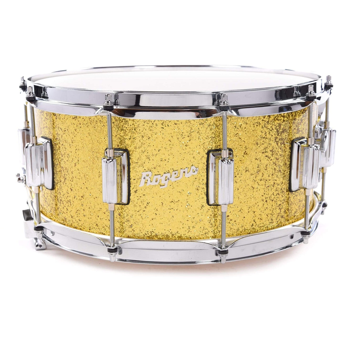 Rogers 6.5x14 Dyna-Sonic Classic Snare Drum Gold Sparkle Lacquer Drums and Percussion / Acoustic Drums / Snare