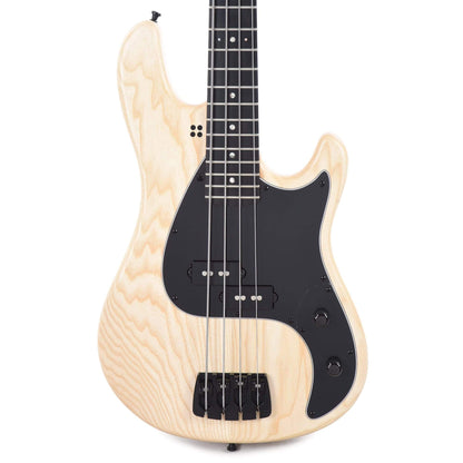 Sandberg Lionel Short Scale Bass Natural Ash w/Abalone Inlays, Black Pickguard & Hardware Bass Guitars / 4-String