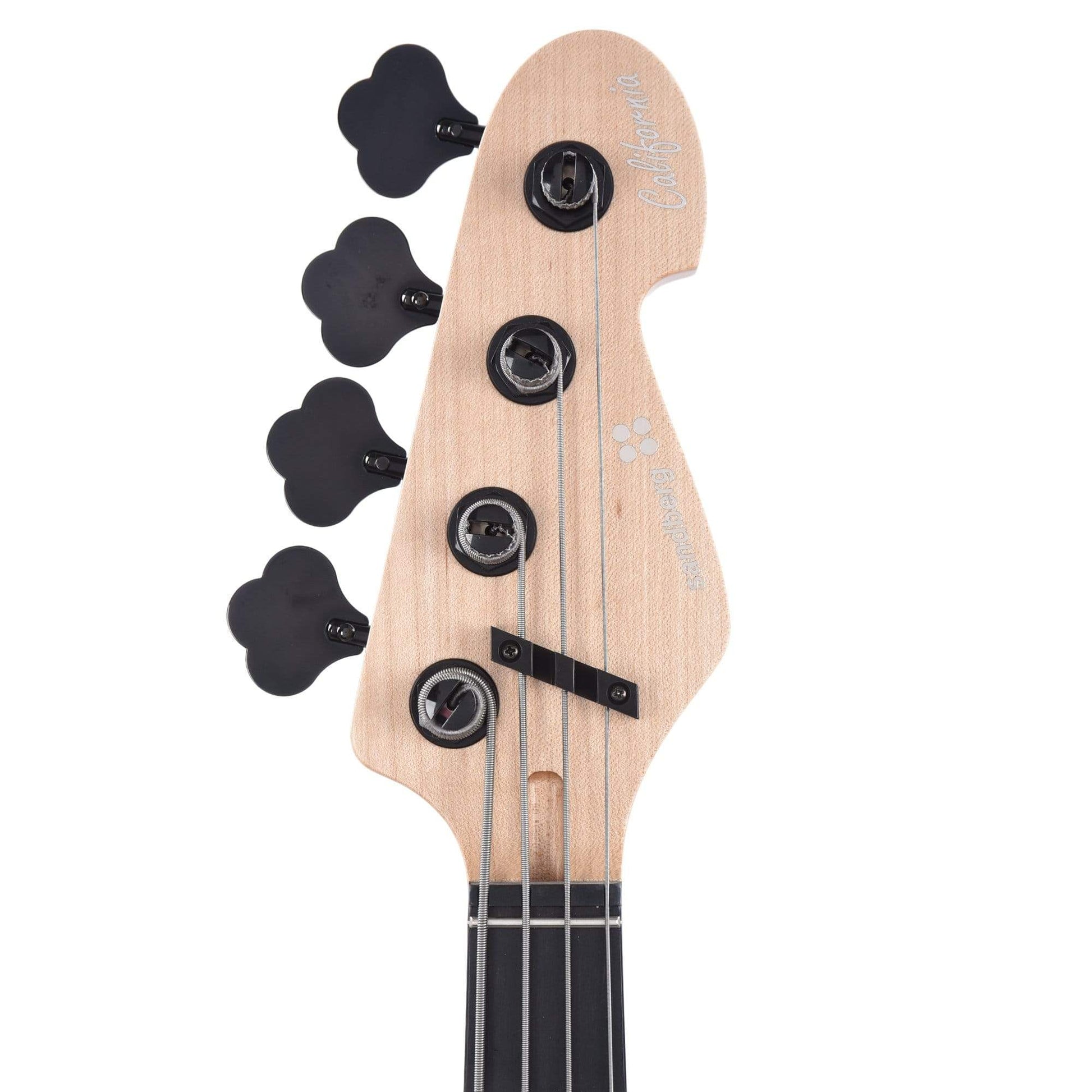 Sandberg Lionel Short Scale Bass Natural Ash w/Abalone Inlays, Black Pickguard & Hardware Bass Guitars / 4-String