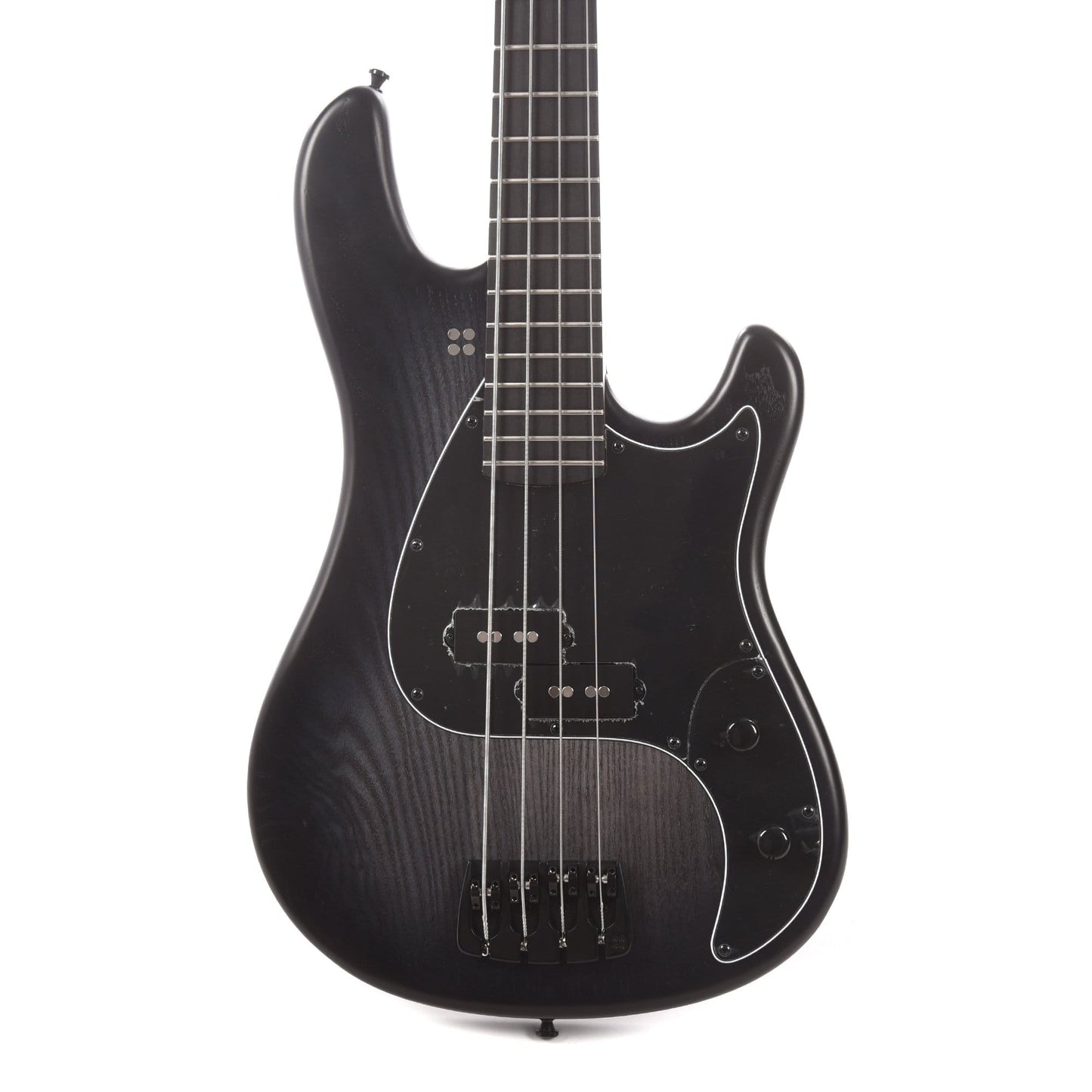 Sandberg Lionel Short Scale Bass Blackburst Matte Ash w/Aged Black Hardware & Black Pickguard Bass Guitars / Short Scale