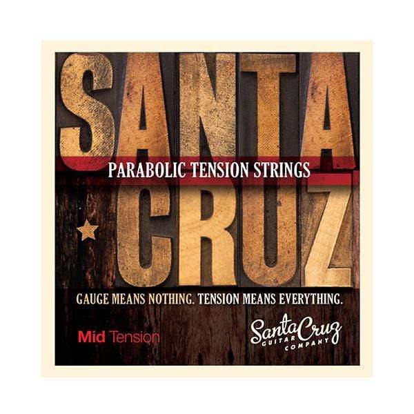 Santa Cruz Parabolic Tension Acoustic Guitar Strings Mid Tension Accessories / Strings / Guitar Strings