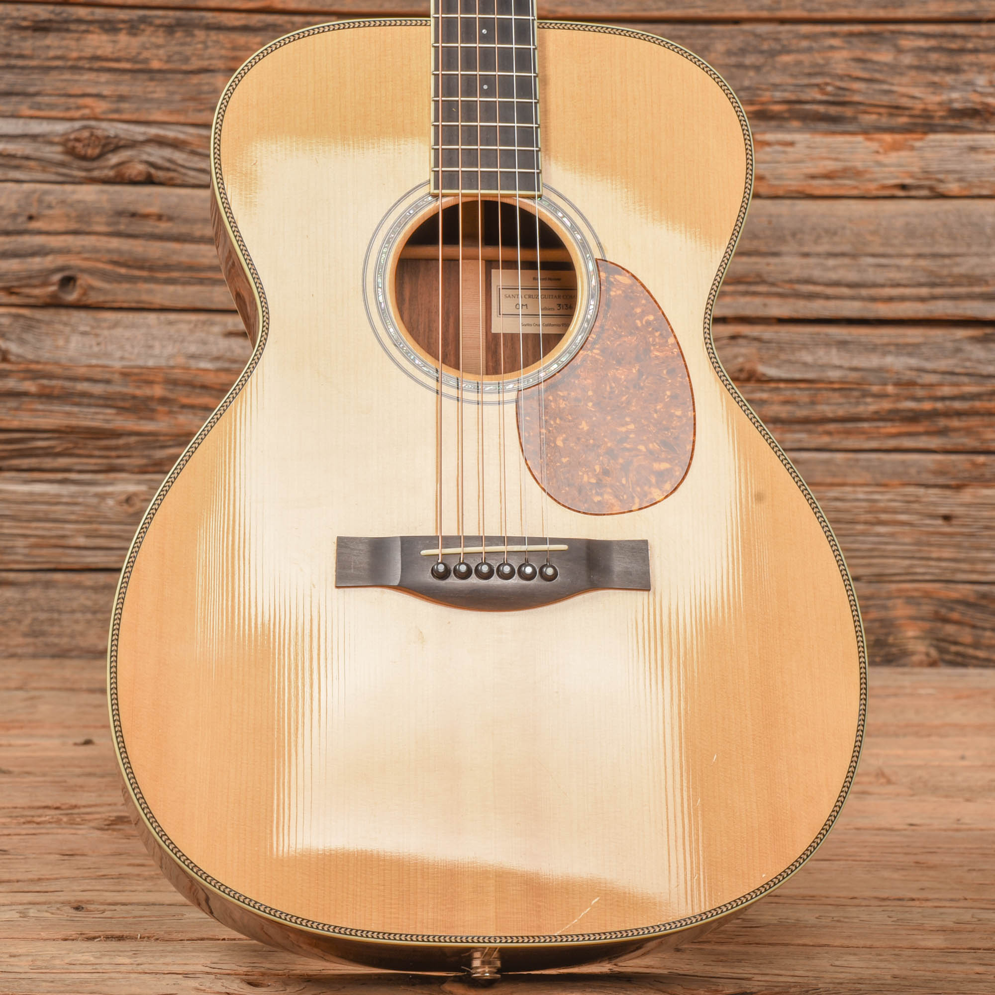 Santa Cruz OM Adirondack/Indian Rosewood Natural Acoustic Guitars / OM and Auditorium