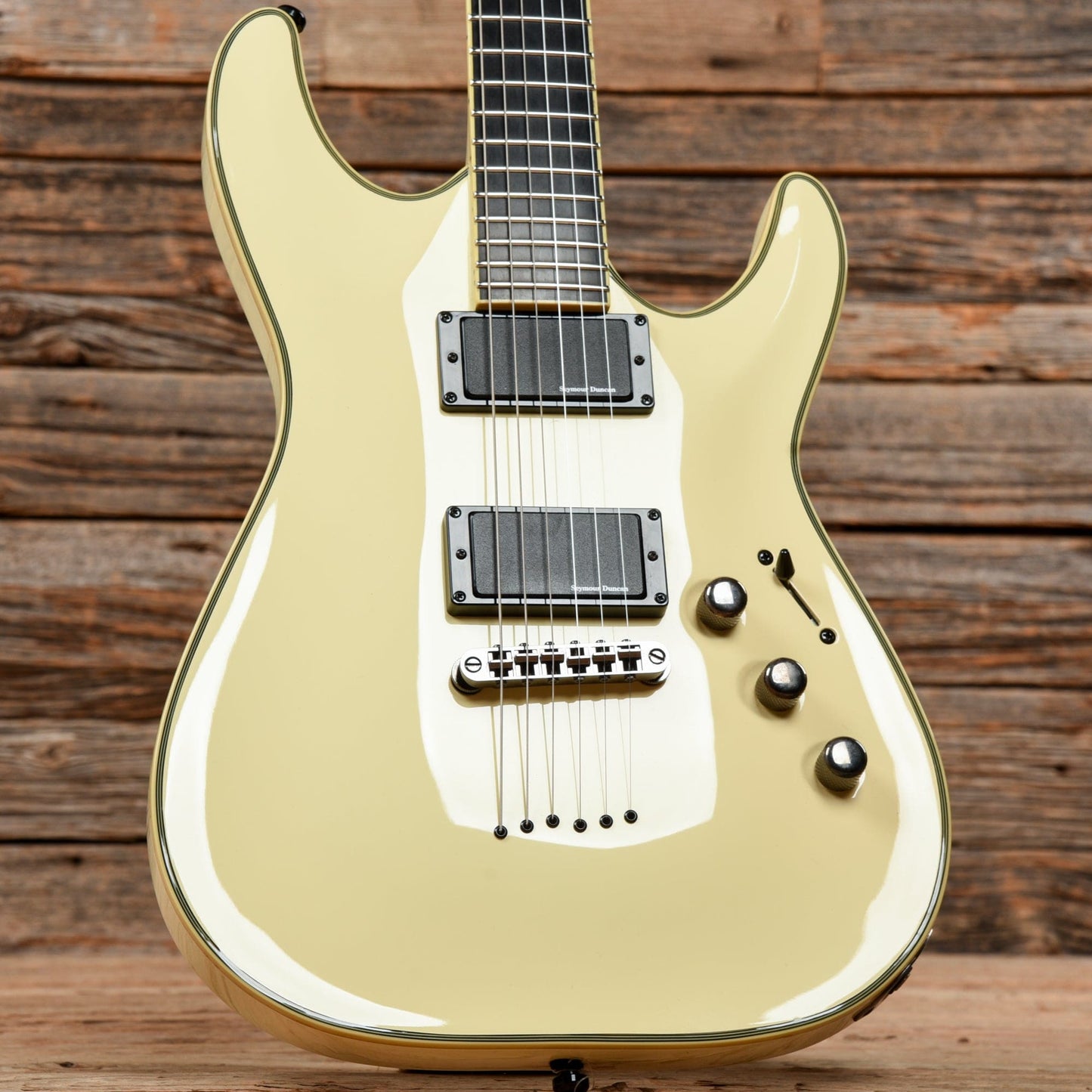 Schecter Blackjack ATX C-1 White Electric Guitars / Solid Body