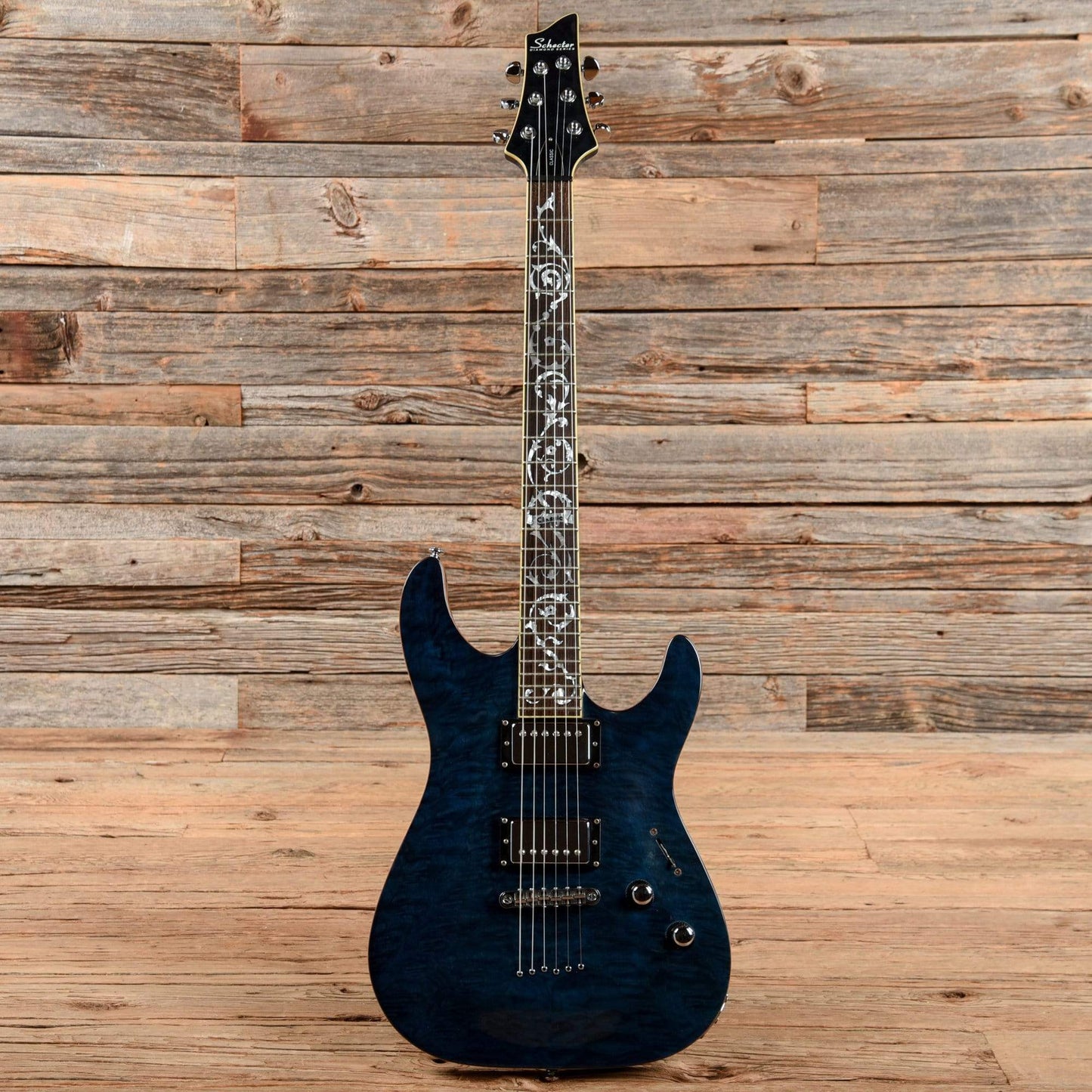 Schecter C-1 Classic Transparent Blue Electric Guitars / Solid Body