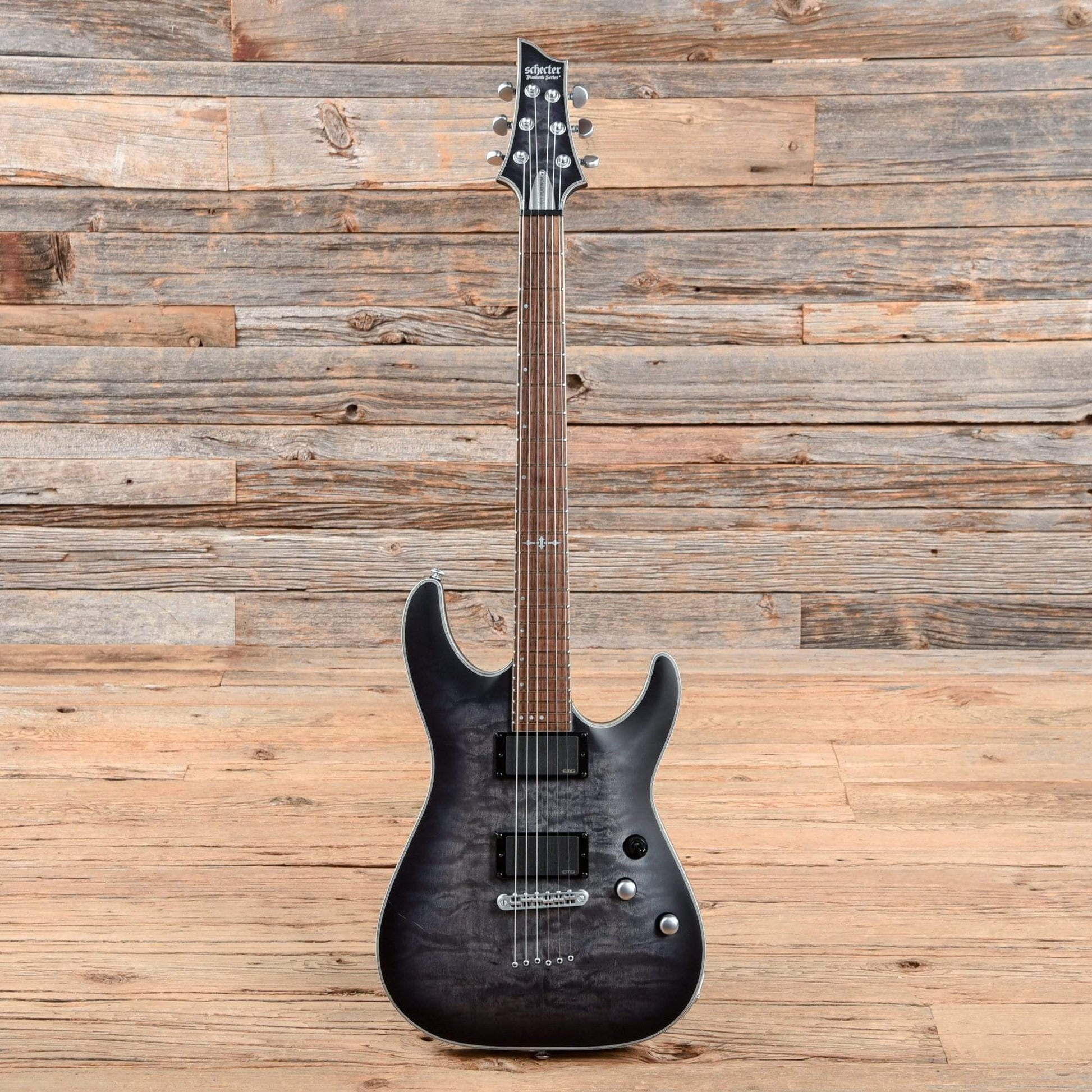 Schecter C-1 Platinum See-Thru Black Satin 2018 Electric Guitars / Solid Body