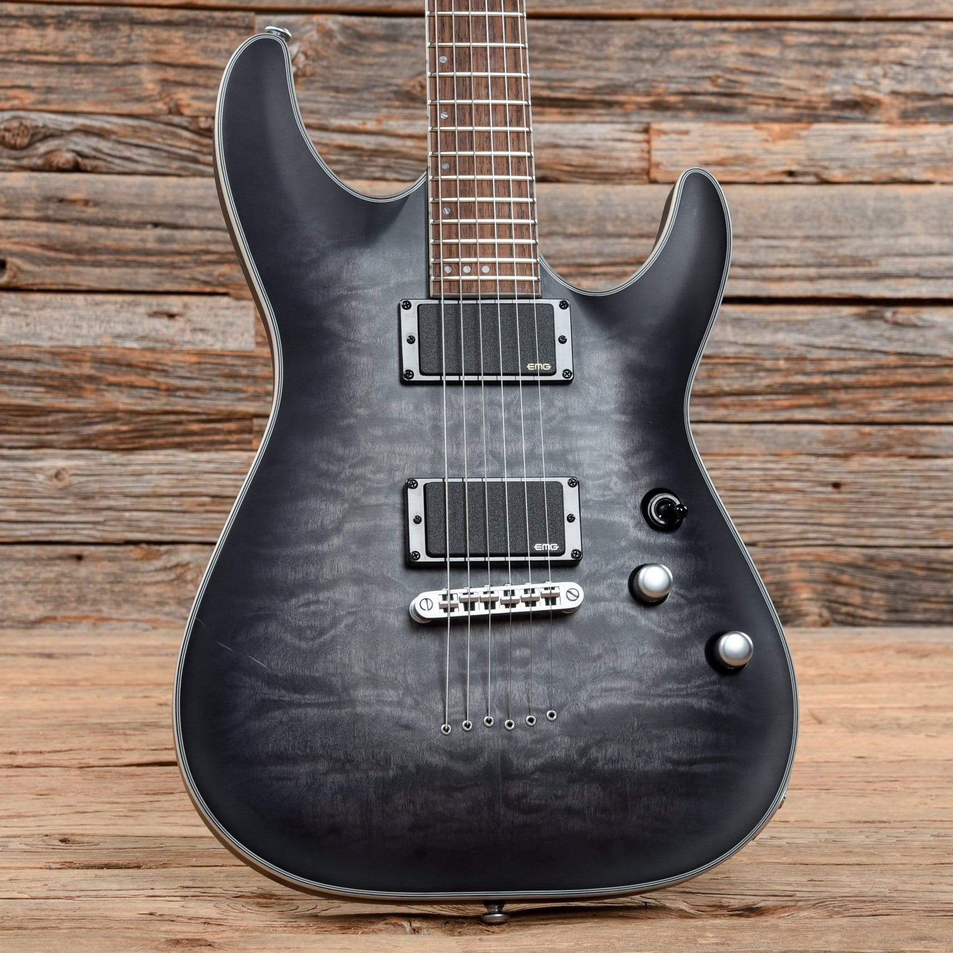 Schecter C-1 Platinum See-Thru Black Satin 2018 Electric Guitars / Solid Body