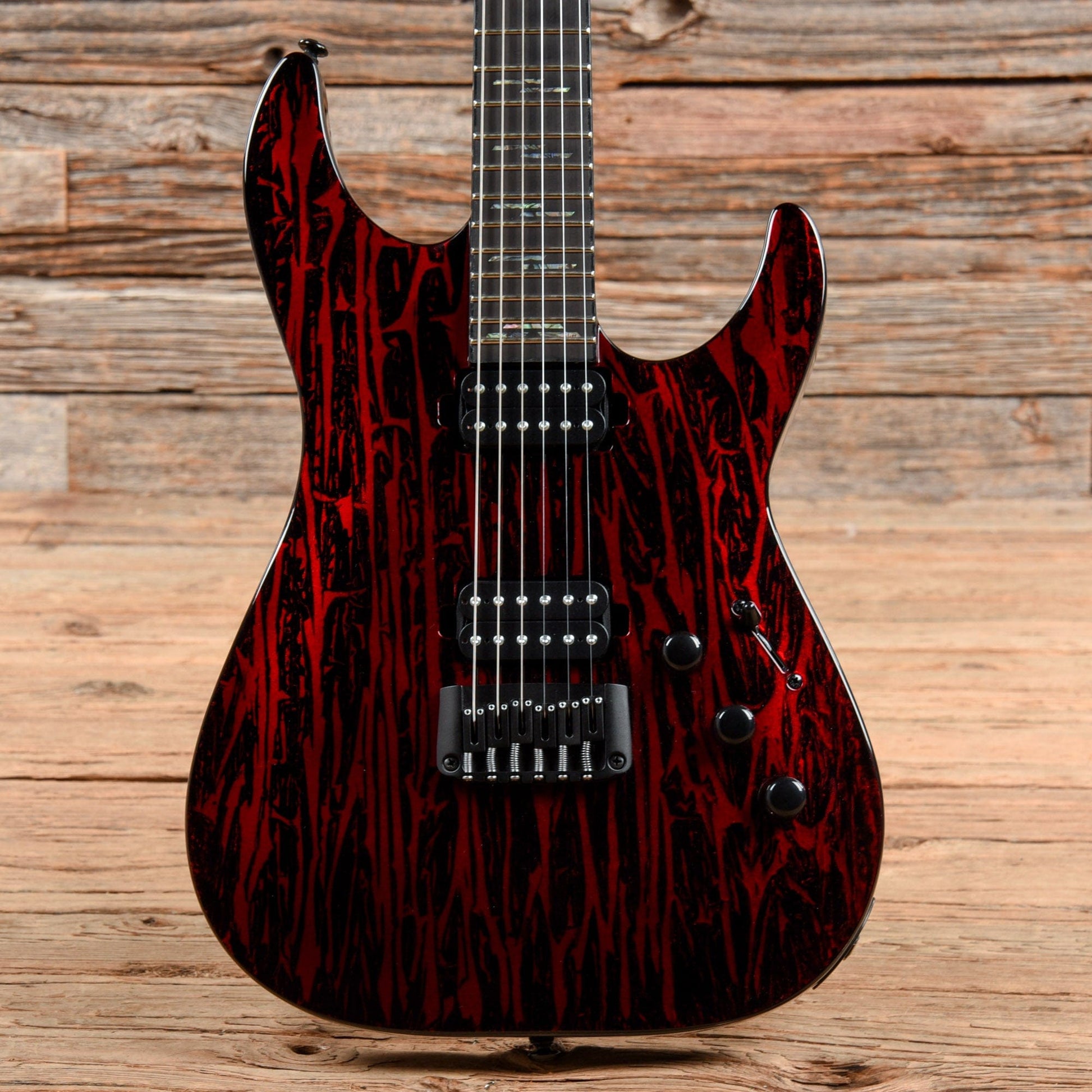 Schecter Diamond Series C-1 Silver Mountain Blood Moon 2021 Electric Guitars / Solid Body