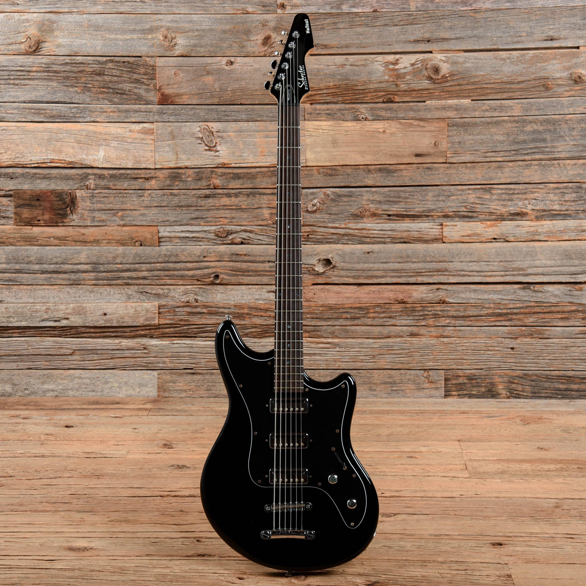 Schecter Hellcat-VI Black Electric Guitars / Solid Body