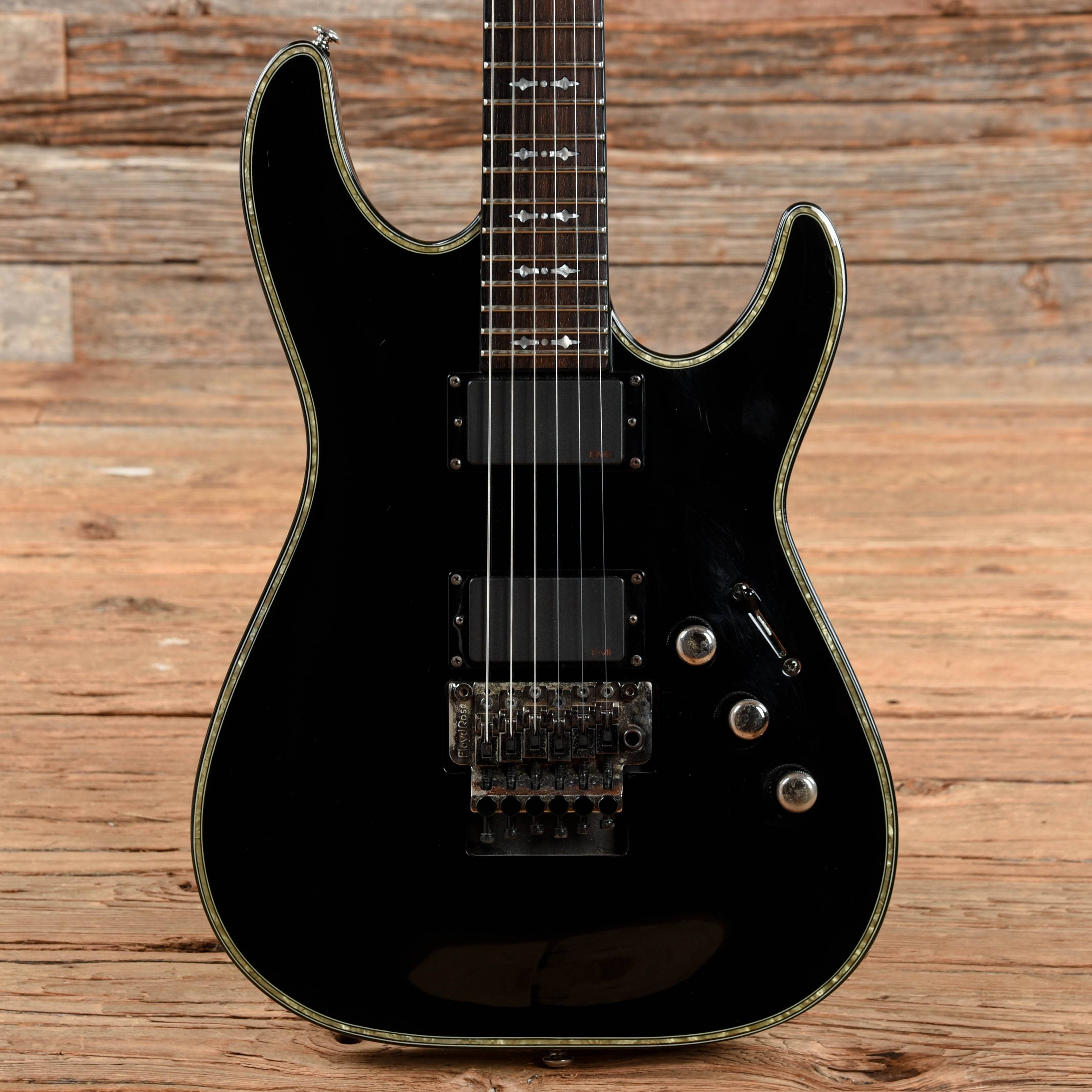 Schecter Hellraiser C-1 FR Gloss Black 2008 – Chicago Music Exchange