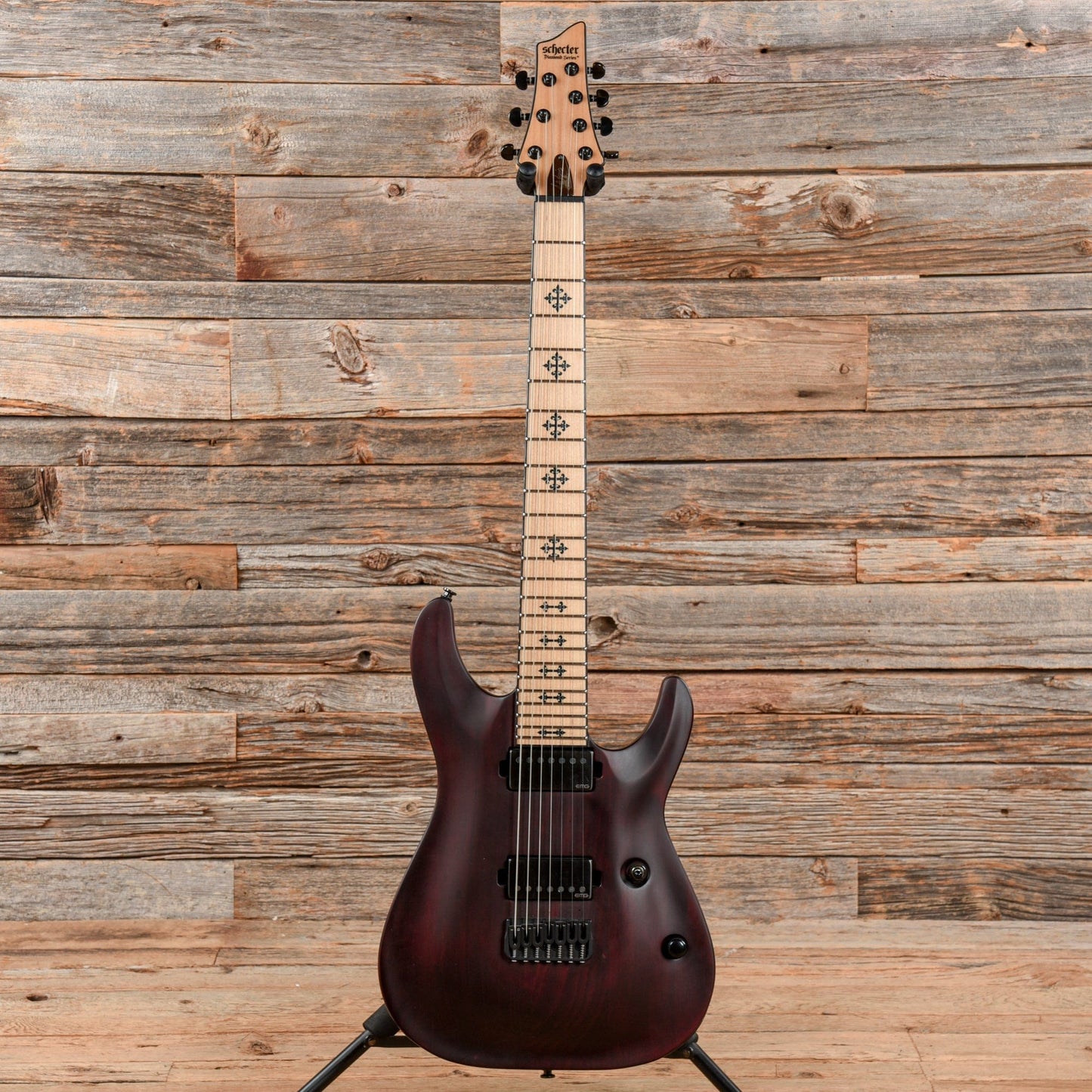 Schecter JL-7 Jeff Loomis 411 Signature 7-String Vampyre Red Satin 2014 Electric Guitars / Solid Body