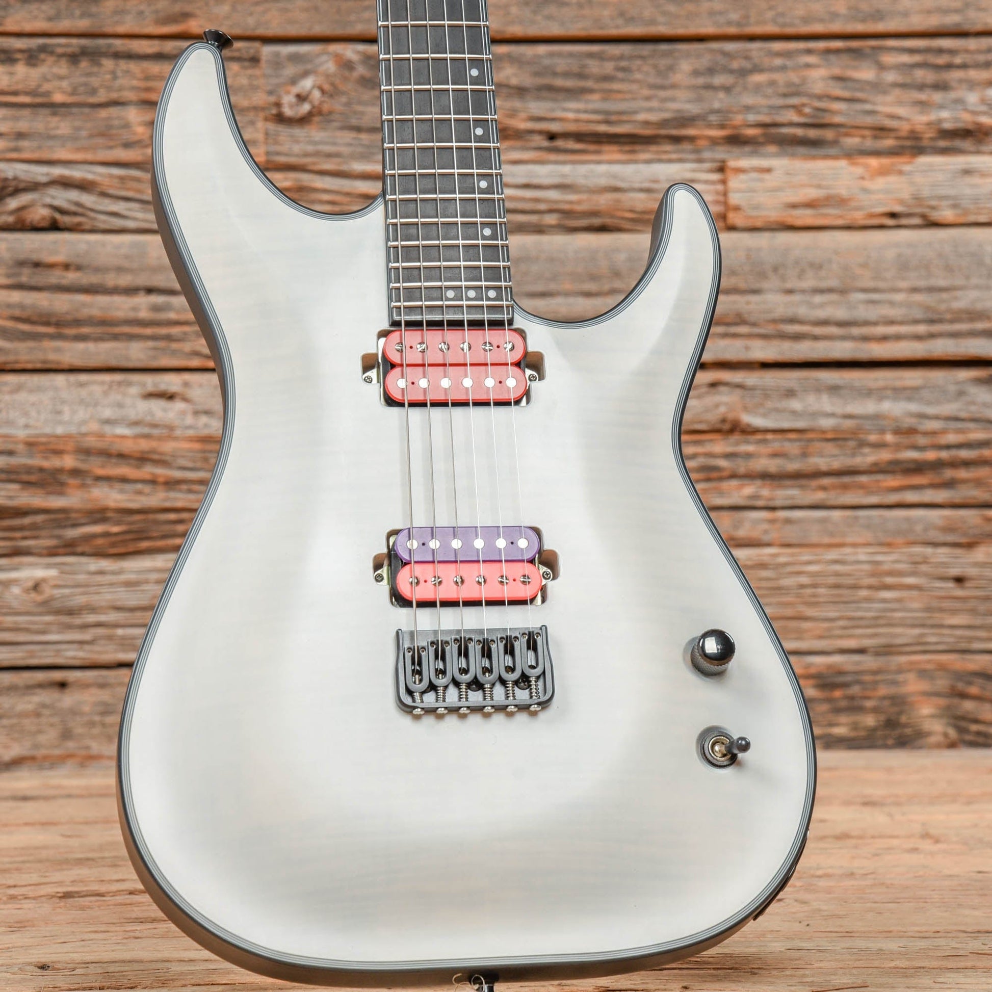 Schecter Kieth Merrow Signature KM-6 Transparent White Electric Guitars / Solid Body