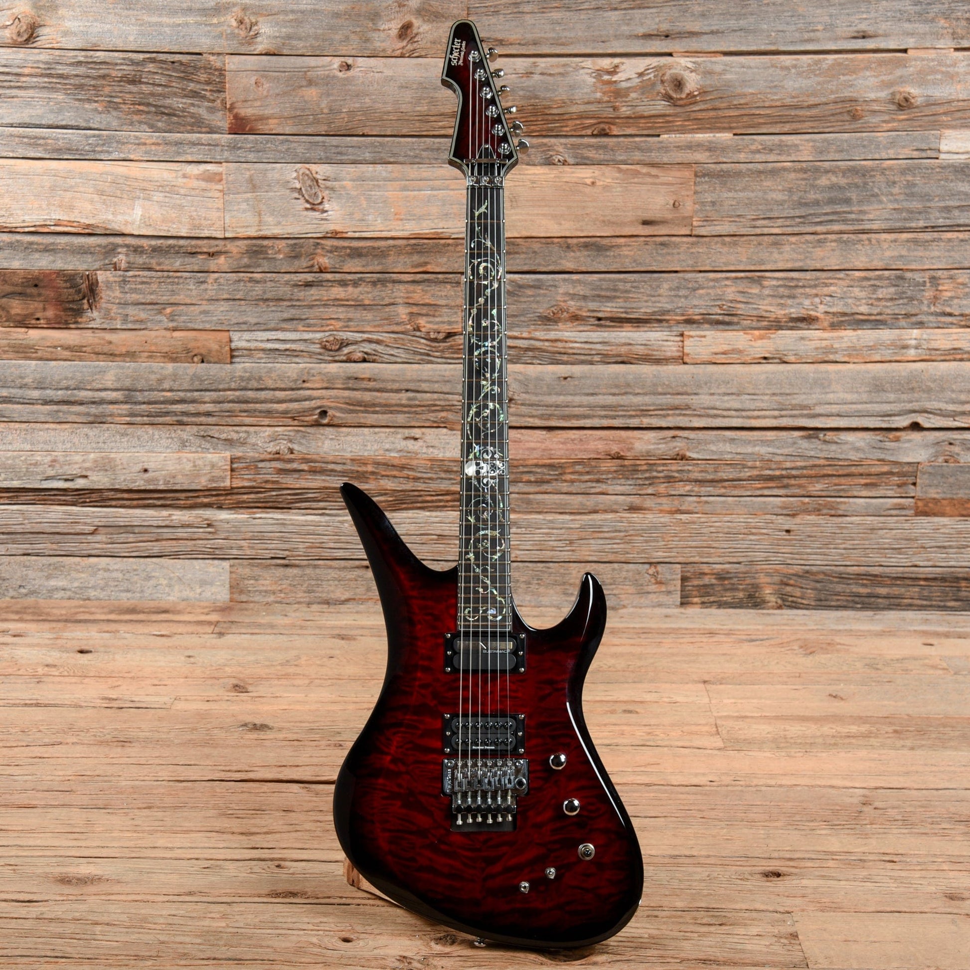 Schecter Nikki Stringfield A-6 FR S Signature Sustaniac Bright Red Burst 2019 Electric Guitars / Solid Body