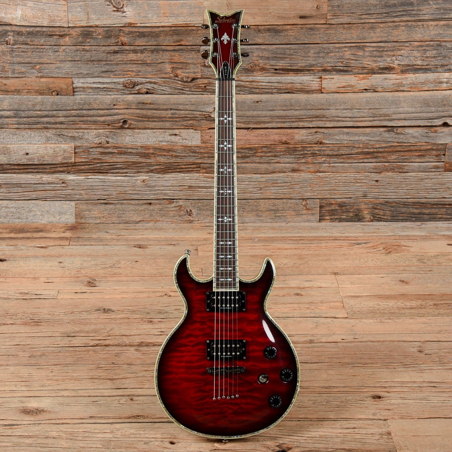 Schecter S-1 Elite Black Cherry Electric Guitars / Solid Body