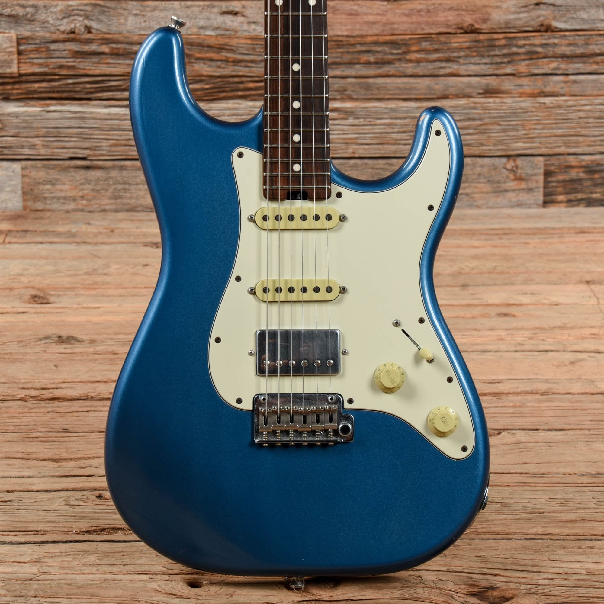 Schecter USA Custom Shop Traditional Wembley II Lake Placid Blue Aged –  Chicago Music Exchange