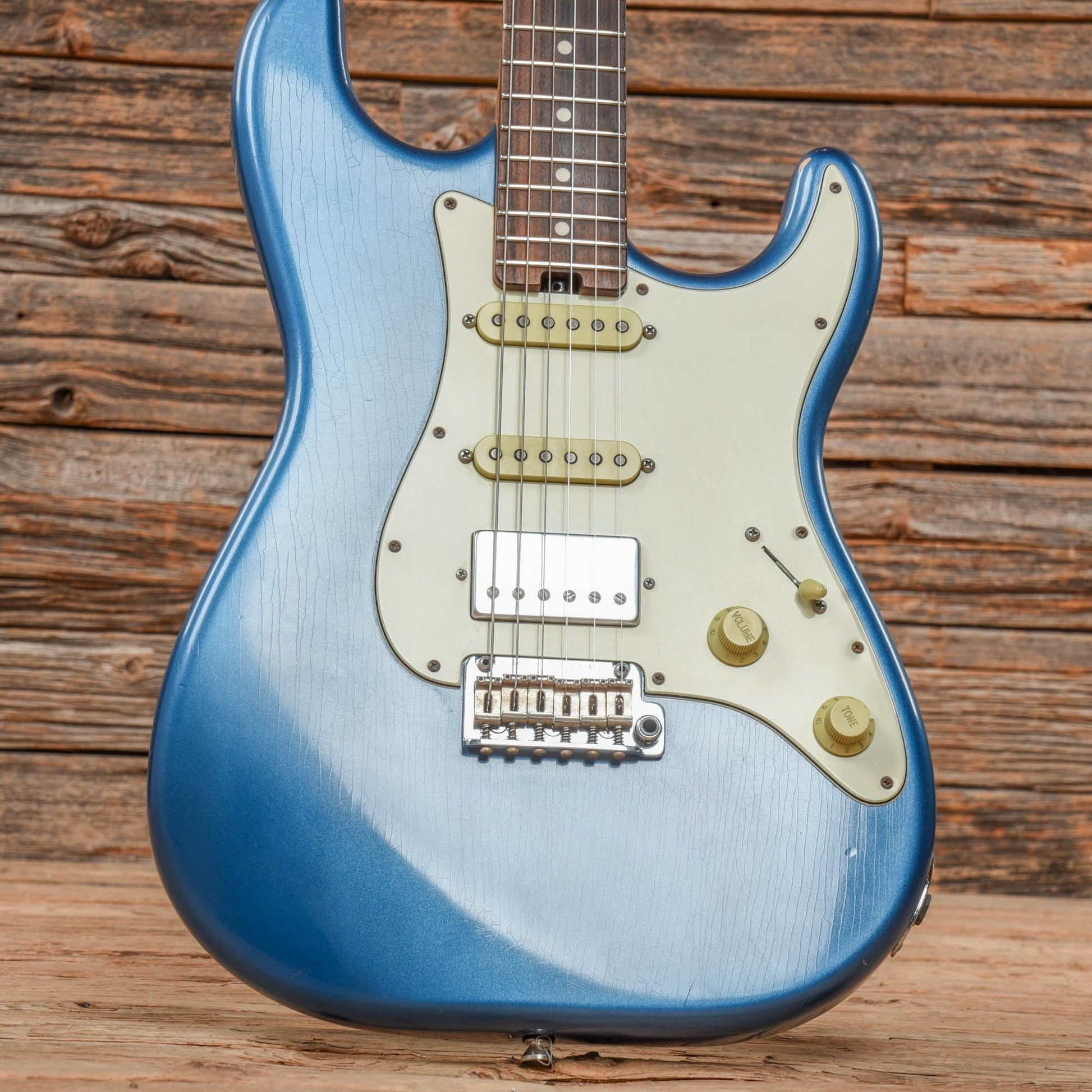 Schecter USA Custom Shop Traditional Wembley II Lake Placid Blue Aged Nitro Electric Guitars / Solid Body