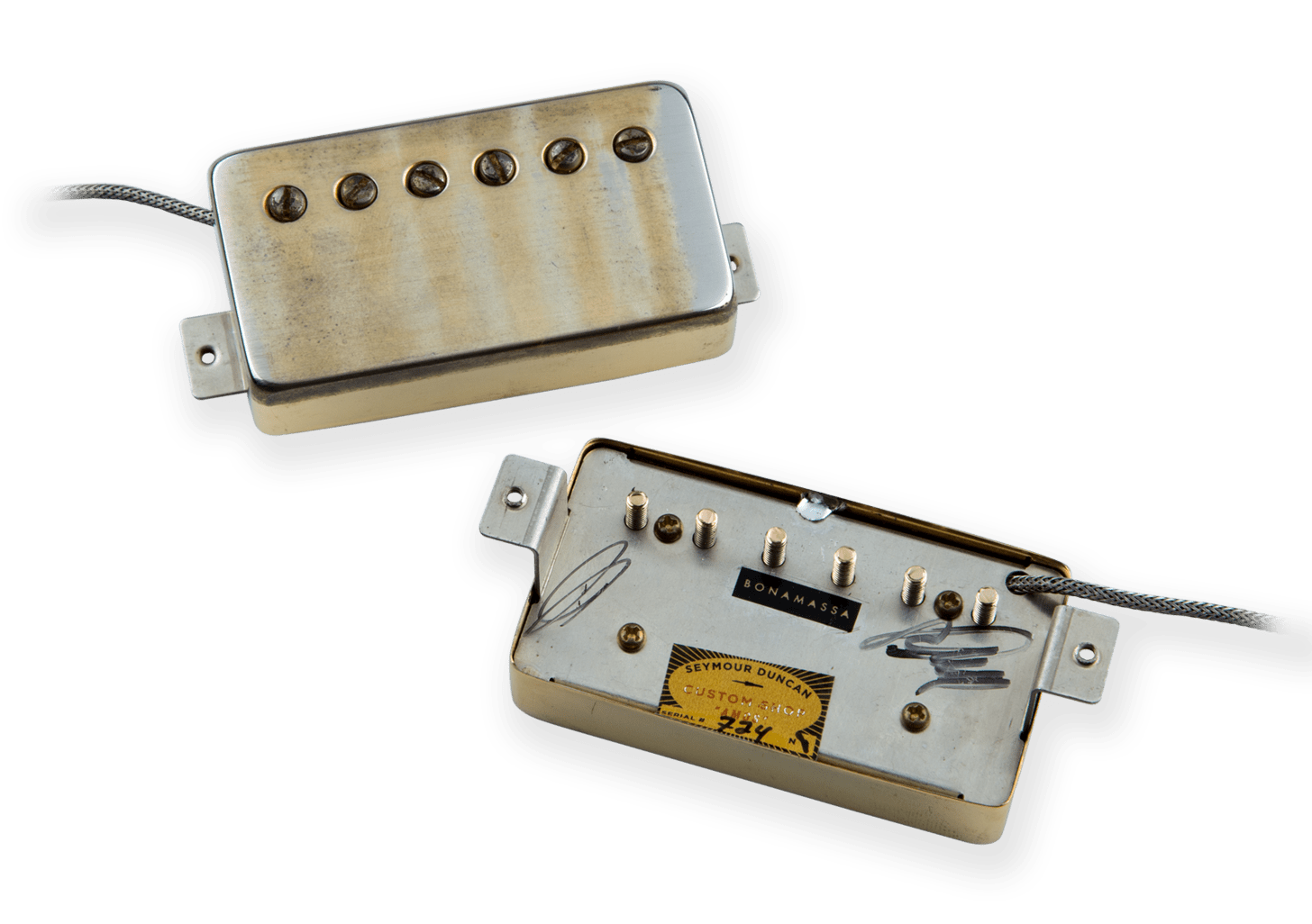 Seymour Duncan Custom Shop Joe Bonamassa Amos Humbucker Set Zebra ...