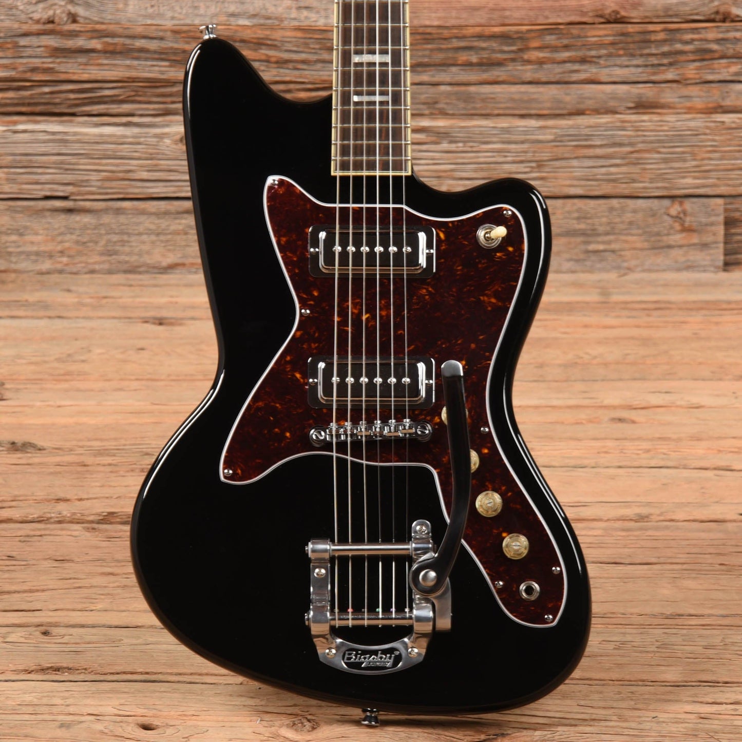 Silvertone 1478 Reissue Black Electric Guitars / Solid Body