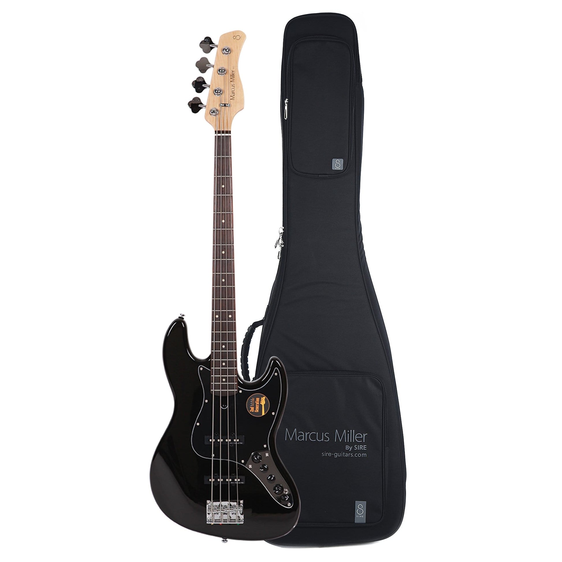 Sire Marcus Miller V3 4-String Black (2nd Gen) and Sire Gig Bag Bundle Bass Guitars / 4-String