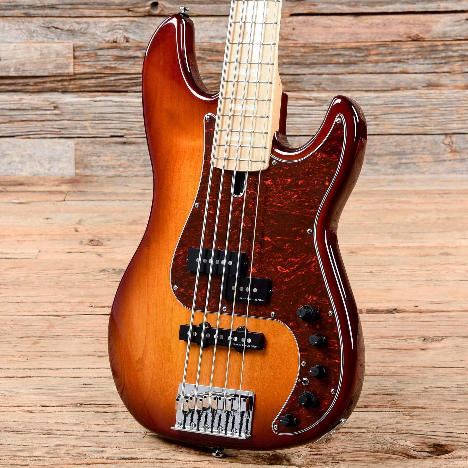 Sire Marcus Miller P7 Alder 5-String Bass Tobacco Sunburst 2018 Bass Guitars / 5-String or More