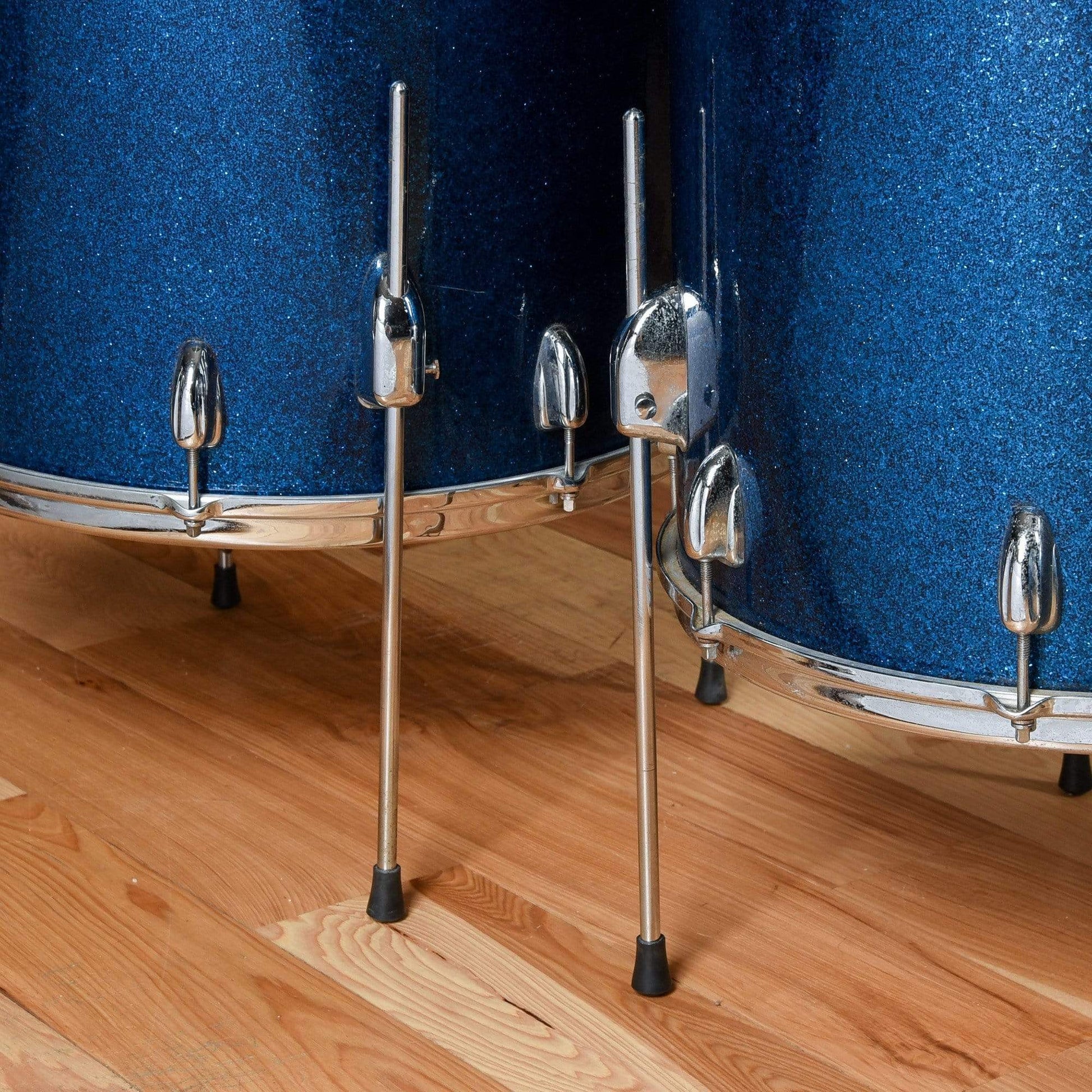 Slingerland 12/12/16/18/20 Blue Sparkle 1960s Drums and Percussion / Acoustic Drums / Full Acoustic Kits