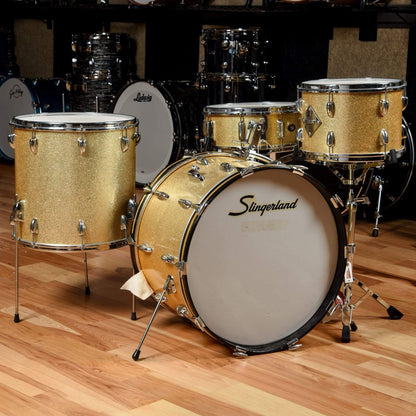 Slingerland 13/16/22 w/6.5x14 Snare Gold Sparkle 1960s Drums and Percussion / Acoustic Drums / Full Acoustic Kits