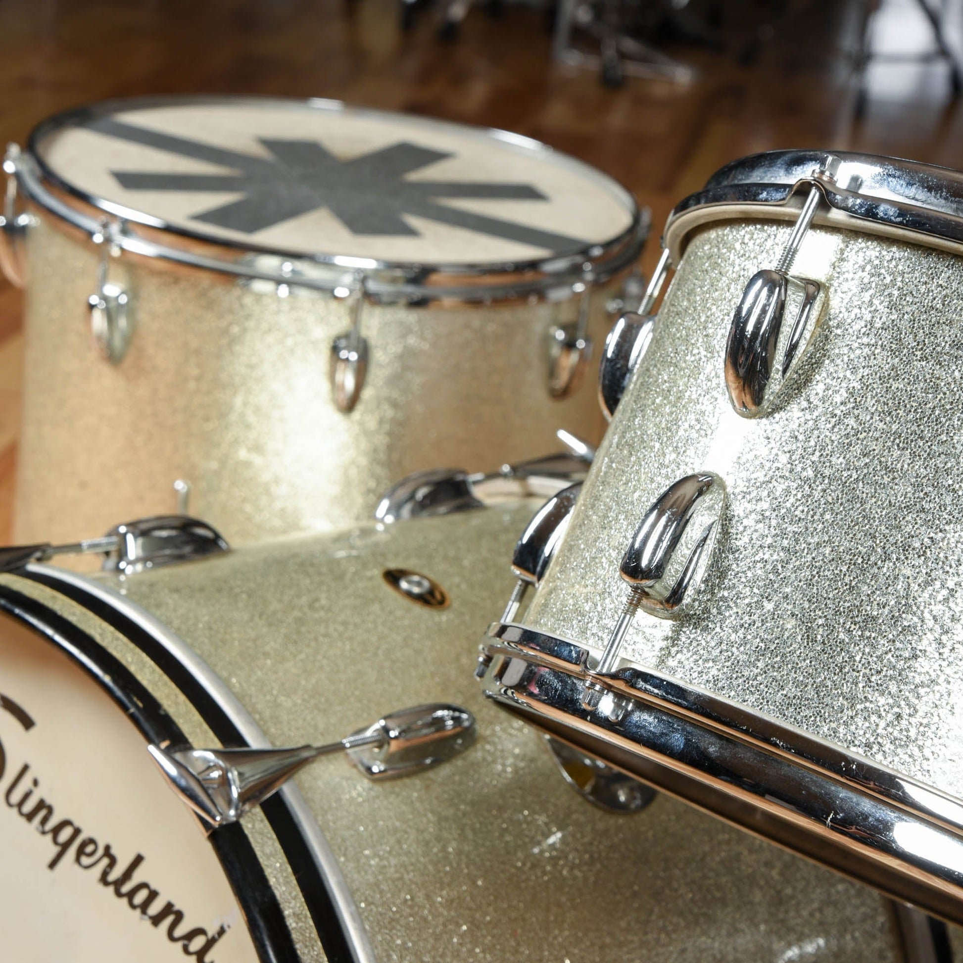 Slingerland 1960's Silver Sparkle 20/16/12 USED Drums and Percussion / Acoustic Drums / Full Acoustic Kits