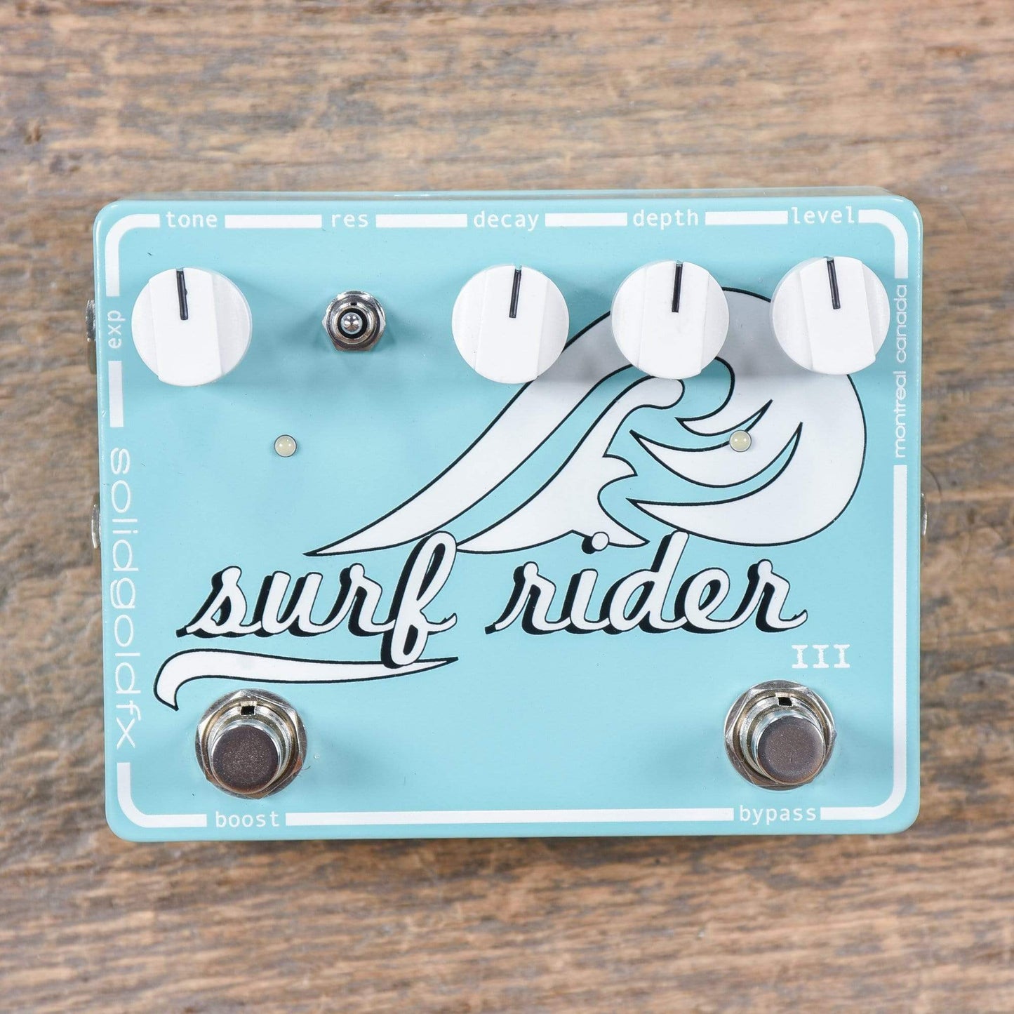 SolidGoldFX Surf Rider III Reverb Seafoam Green Metallic Effects and Pedals / Reverb