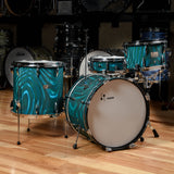 Sonor 13/16/20 w/4.5x14 Snare Drum Aqua Satin Flame 1960s