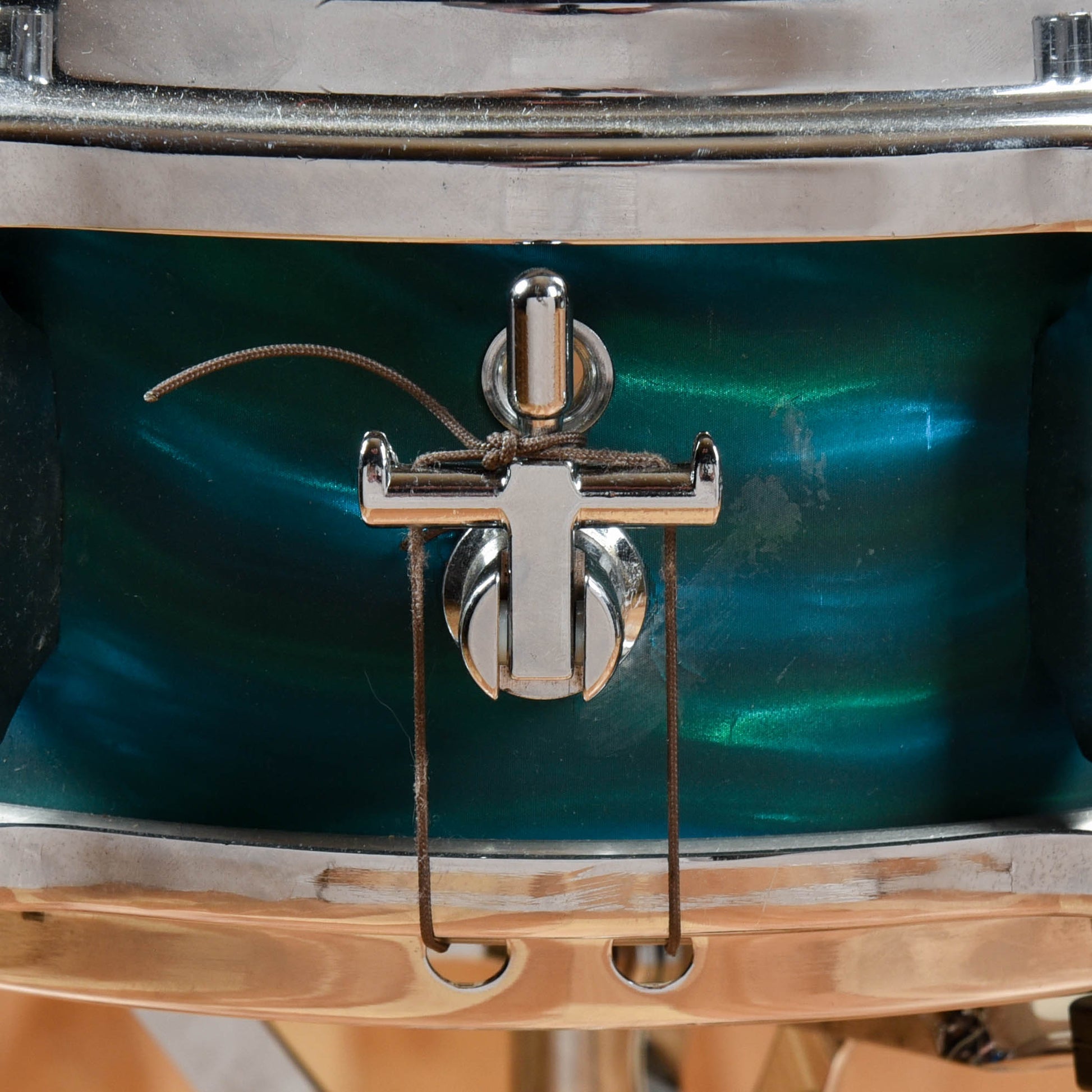 Sonor 13/16/20 w/4.5x14 Snare Drum Aqua Satin Flame 1960s Drums and Percussion / Acoustic Drums / Full Acoustic Kits