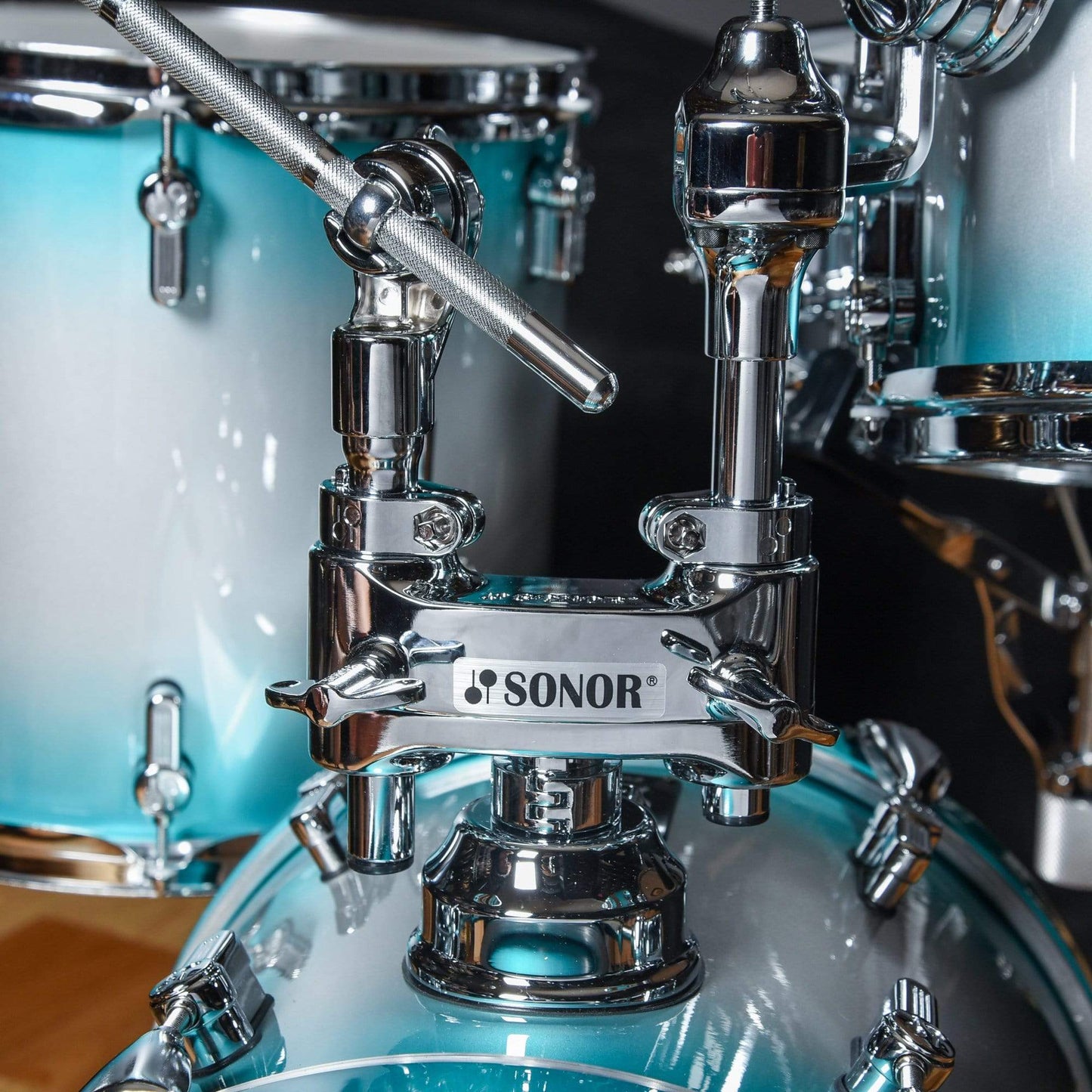 Sonor Martini 8/13/14/5x12 4pc. Drum Kit Aqua Burst Drums and Percussion / Acoustic Drums / Full Acoustic Kits