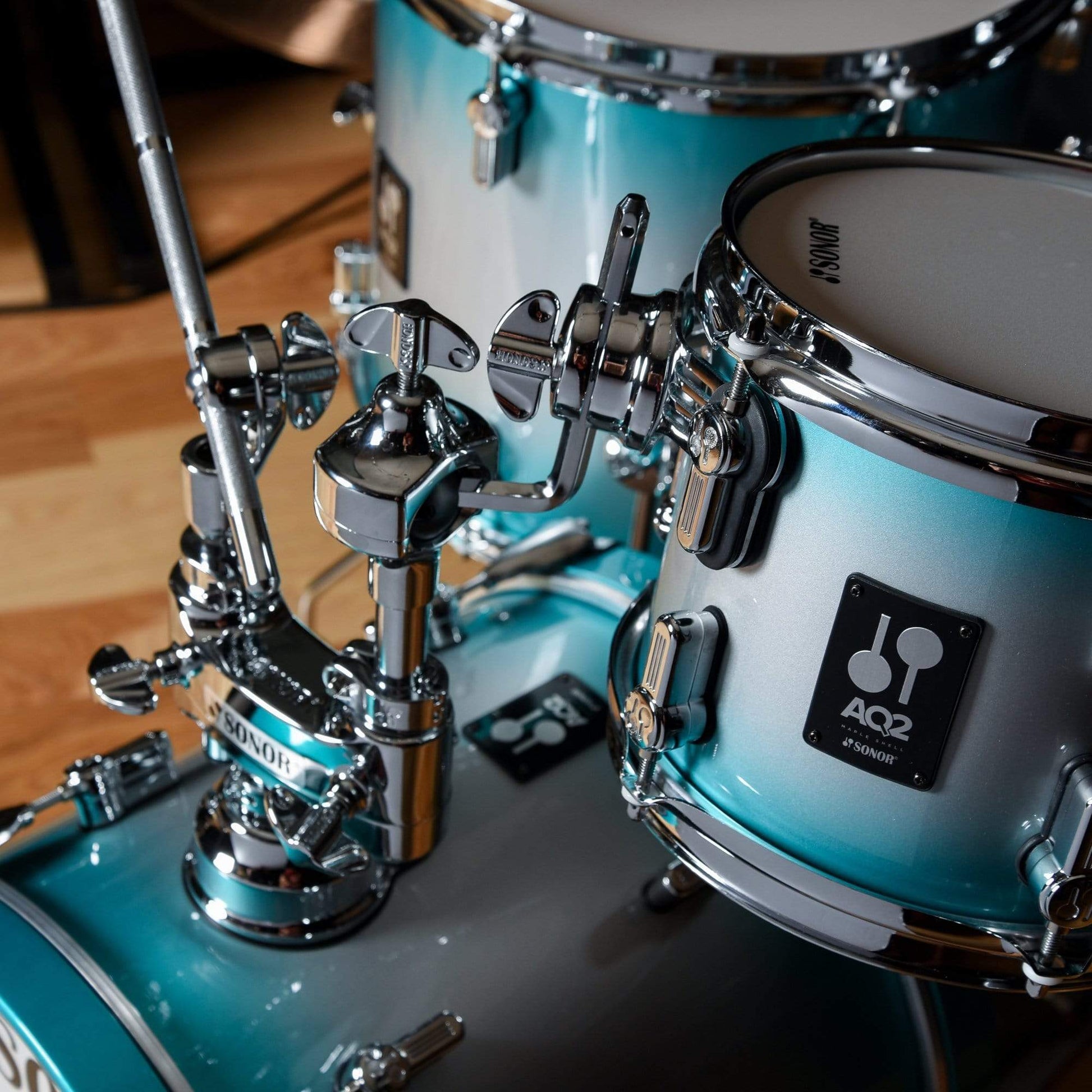 Sonor Martini 8/13/14/5x12 4pc. Drum Kit Aqua Burst Drums and Percussion / Acoustic Drums / Full Acoustic Kits