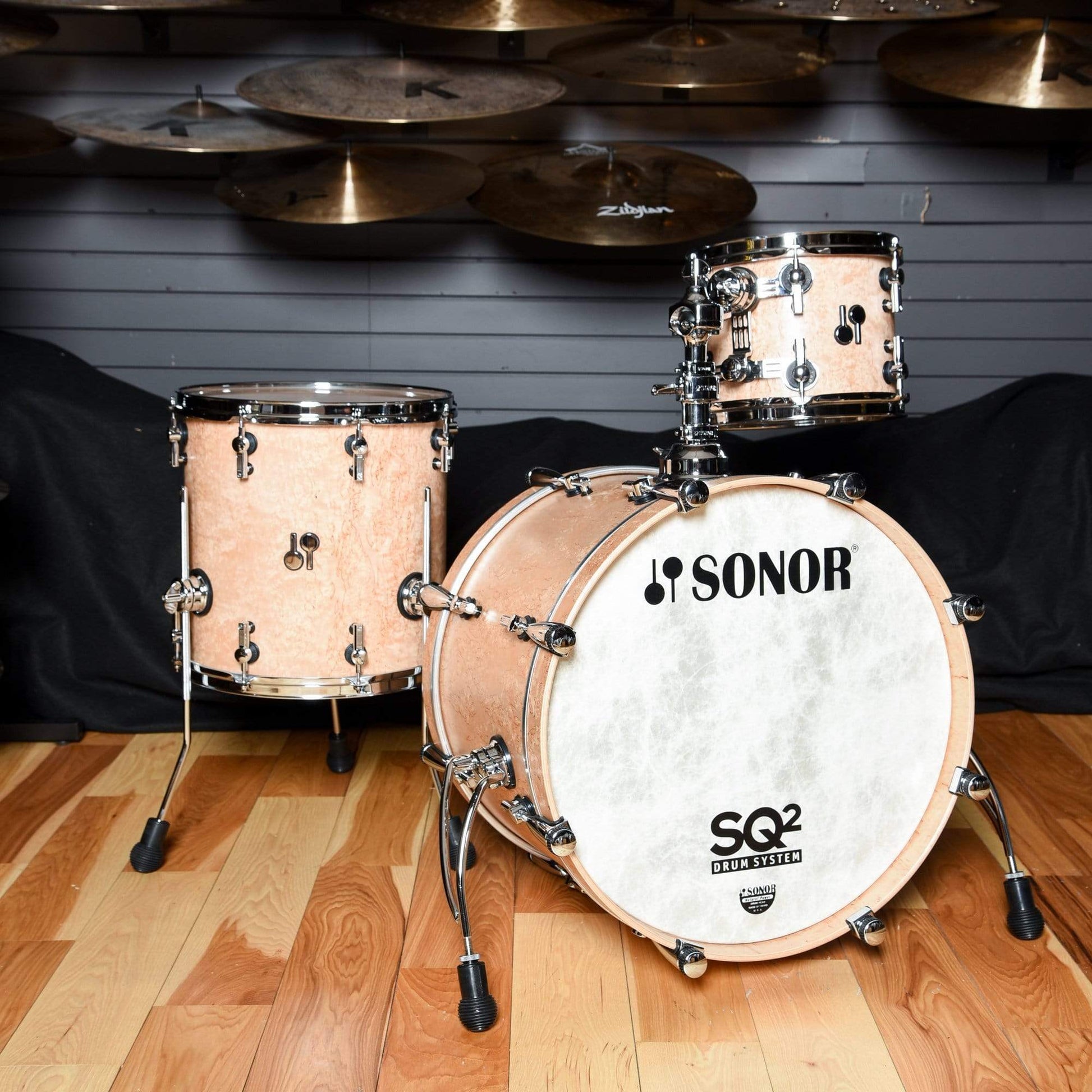 Sonor SQ2 10/14/20 3pc. Maple Drum Kit Scandinavian Birch Semi Gloss Drums and Percussion / Acoustic Drums / Full Acoustic Kits