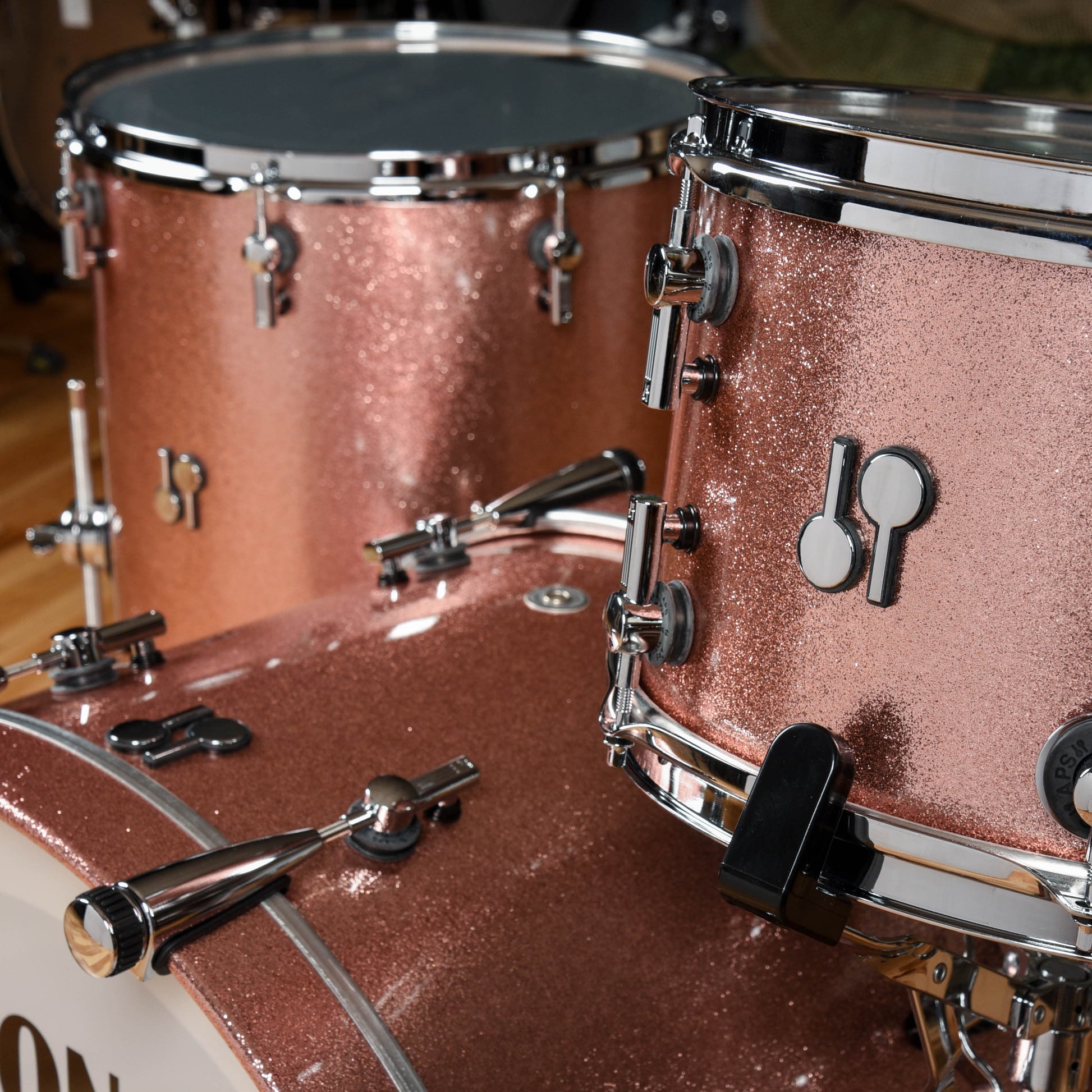 Sonor SQ2 13/16/22 3pc. Beech Drum Kit Bright Copper Sparkle Drums and Percussion / Acoustic Drums / Full Acoustic Kits