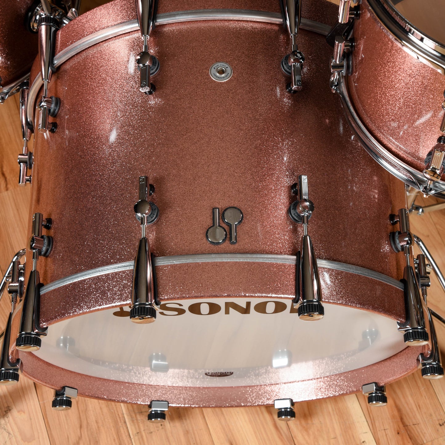 Sonor SQ2 13/16/22 3pc. Beech Drum Kit Bright Copper Sparkle Drums and Percussion / Acoustic Drums / Full Acoustic Kits