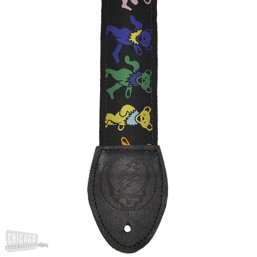 Souldier Guitar Strap - Grateful Dead Dancing Bears on Black Accessories / Straps