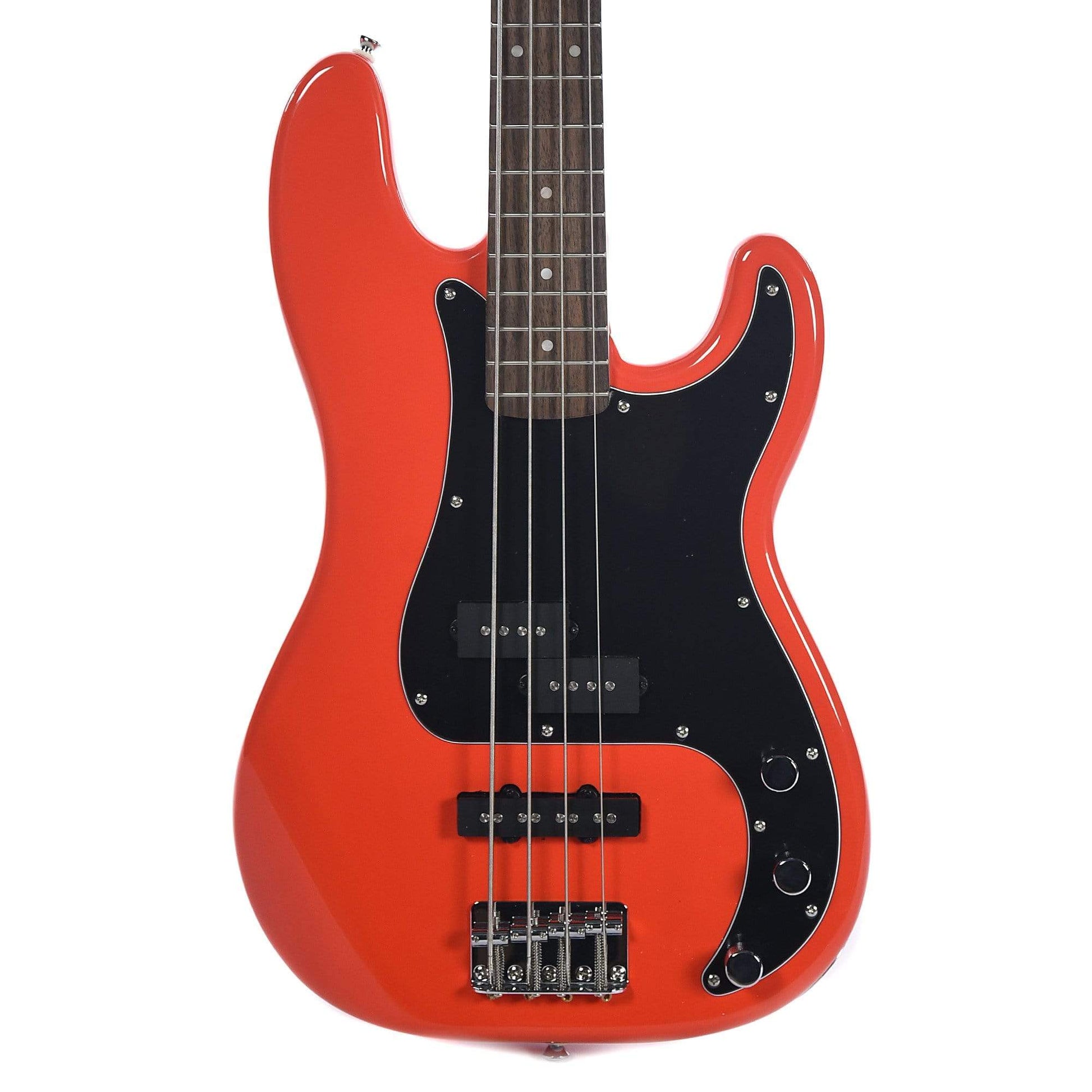 Squier Affinity PJ Bass Race Red w/3-Ply Black Pickguard Bass Guitars / 4-String