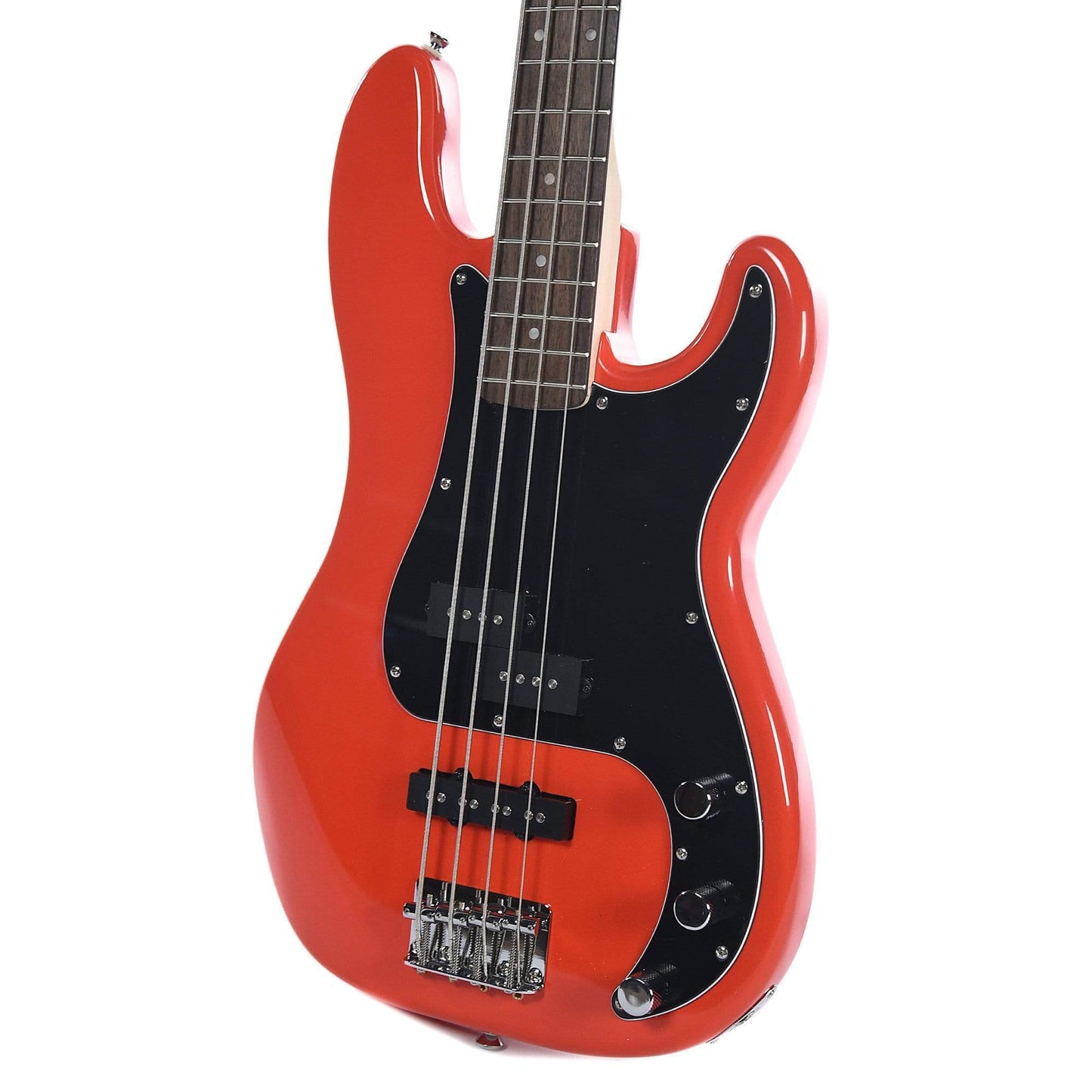 Squier Affinity PJ Bass Race Red w/3-Ply Black Pickguard Bass Guitars / 4-String