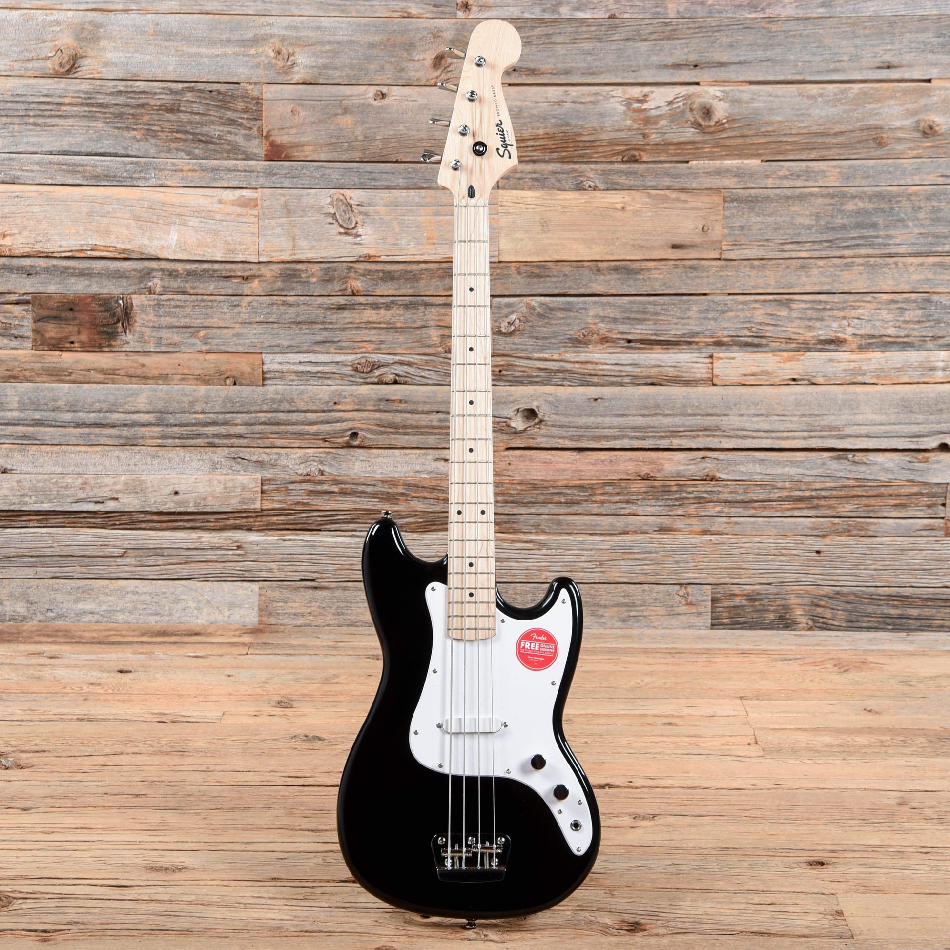 Squier Bronco Bass Black Bass Guitars / 4-String