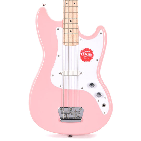 Squier Bronco Bass Shell Pink Bass Guitars / 4-String