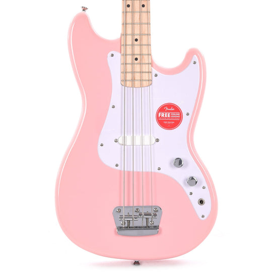 Squier Bronco Bass Shell Pink Bass Guitars / 4-String