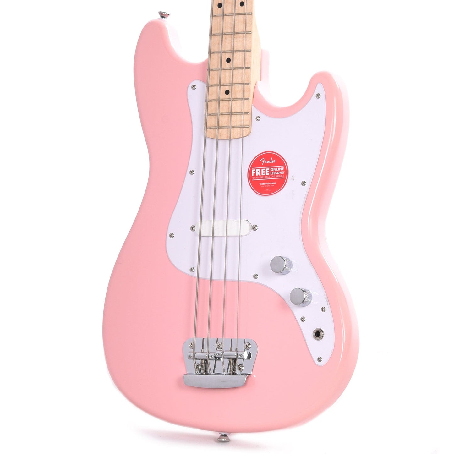 Squier Bronco Bass Shell Pink Bass Guitars / 4-String