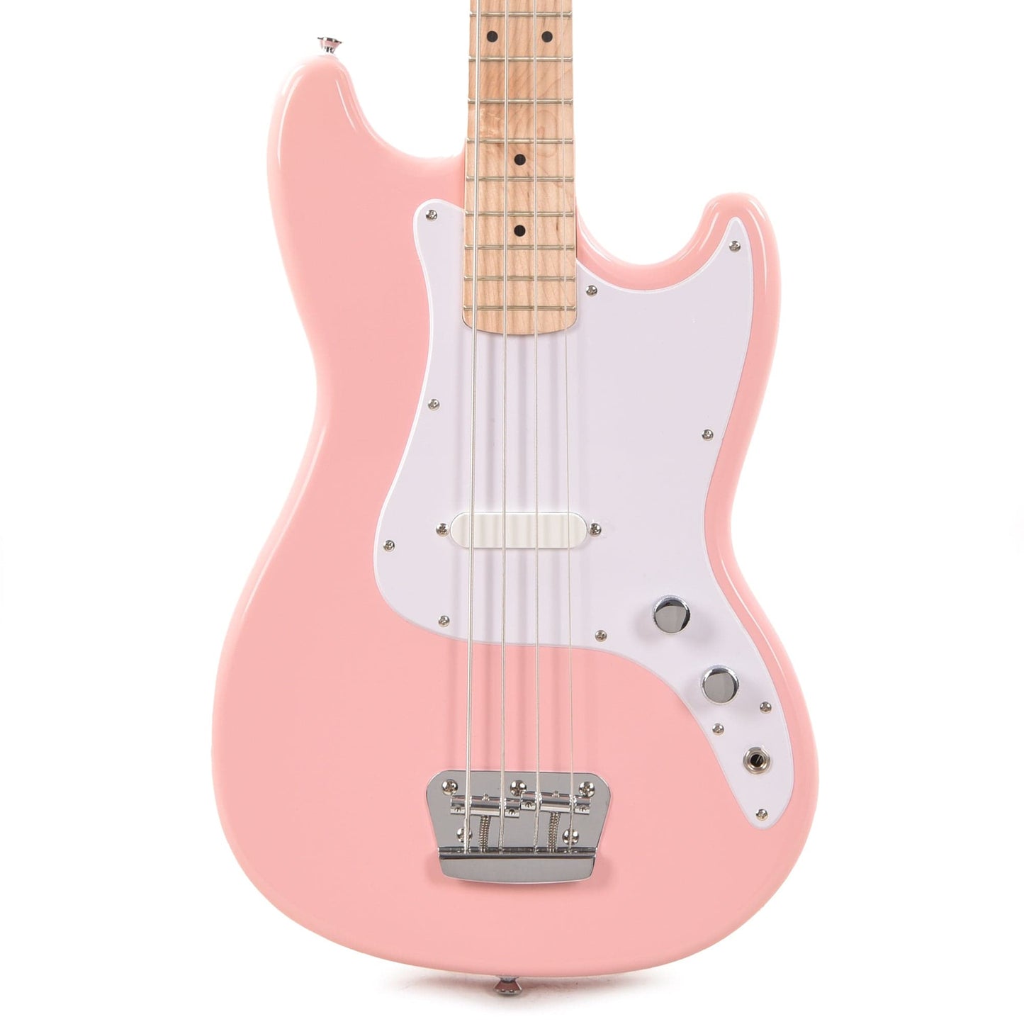 Squier Bronco Bass Shell Pink Bass Guitars / 4-String