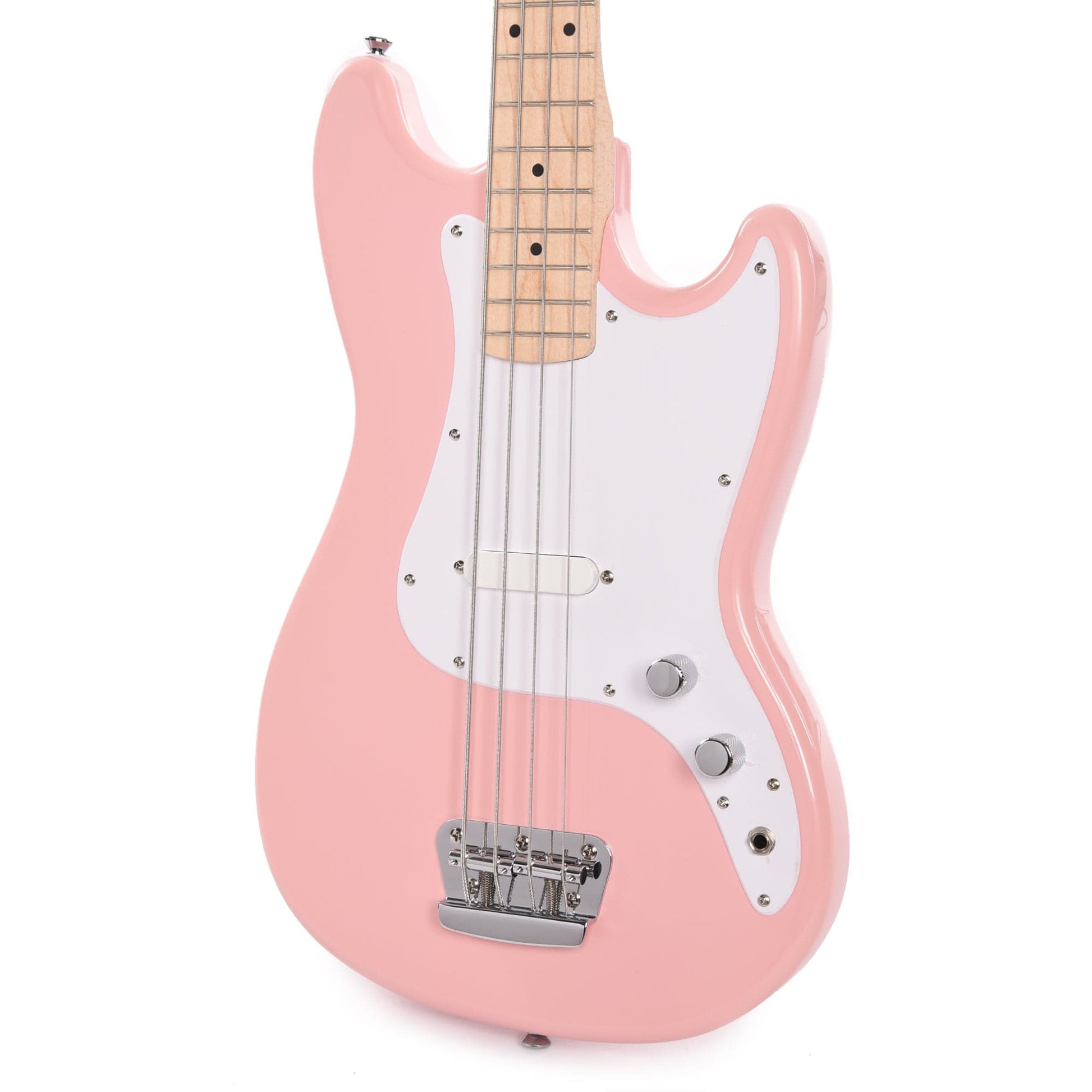 Squier Bronco Bass Shell Pink Bass Guitars / 4-String