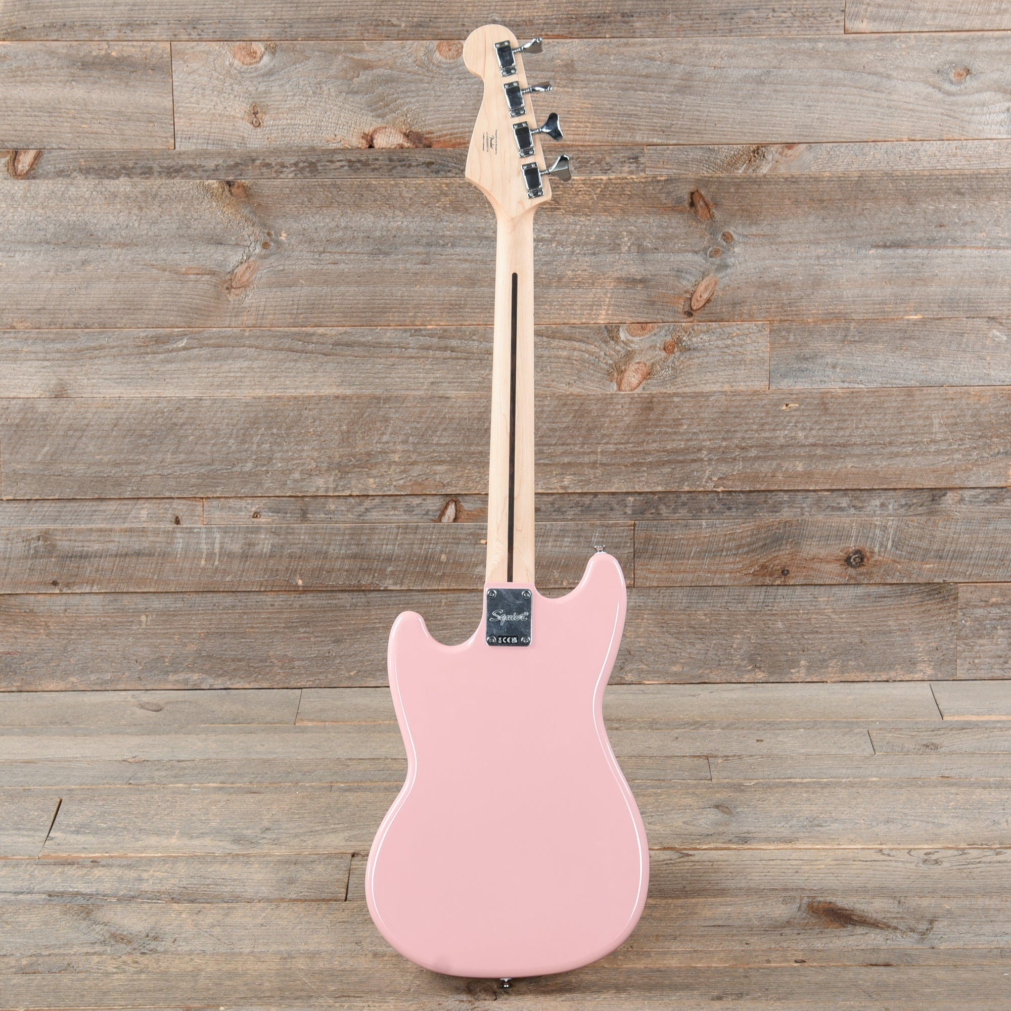 Squier Bronco Bass Shell Pink Bass Guitars / 4-String