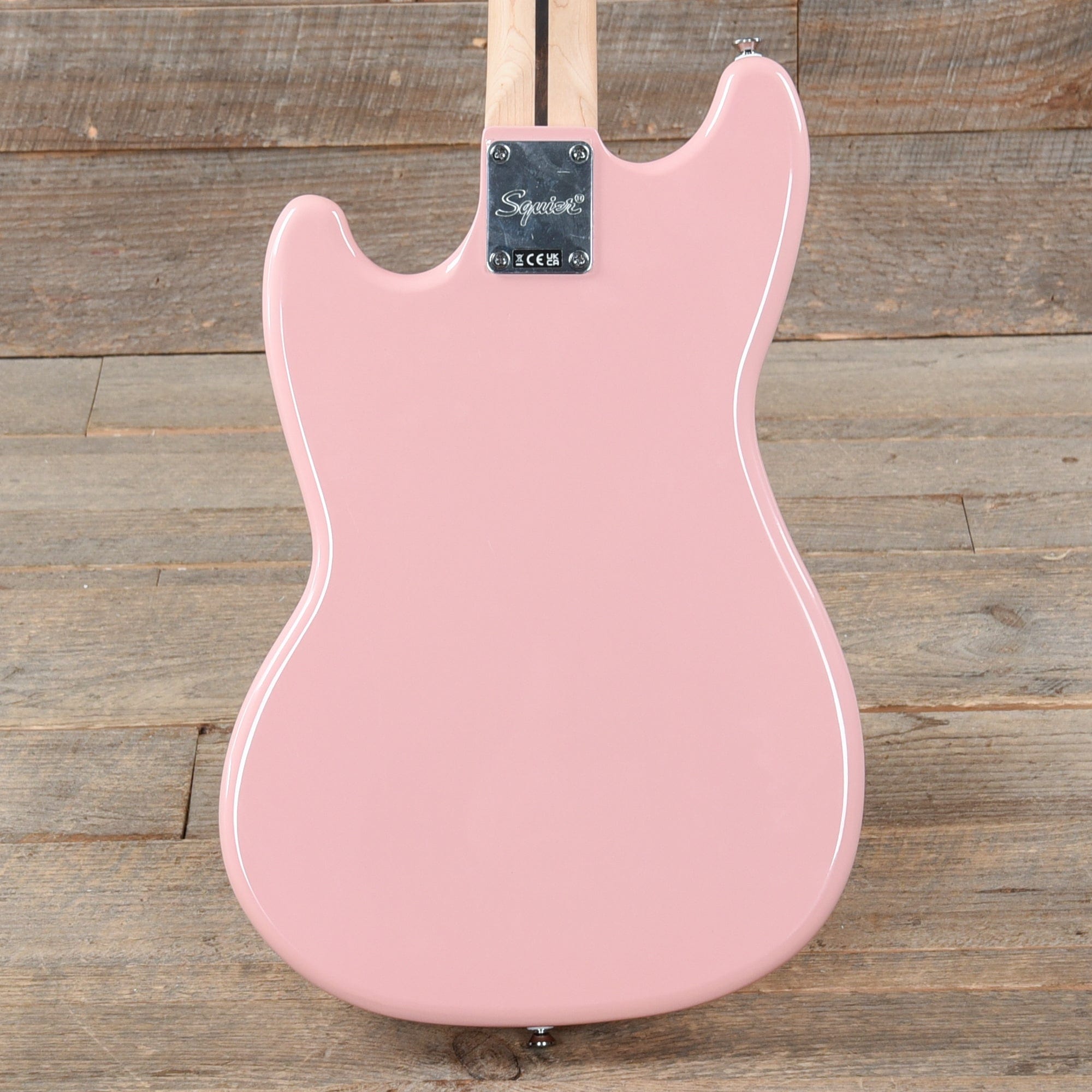 Squier Bronco Bass Shell Pink Bass Guitars / 4-String