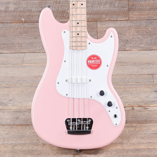 Squier Bronco Bass Shell Pink Bass Guitars / 4-String