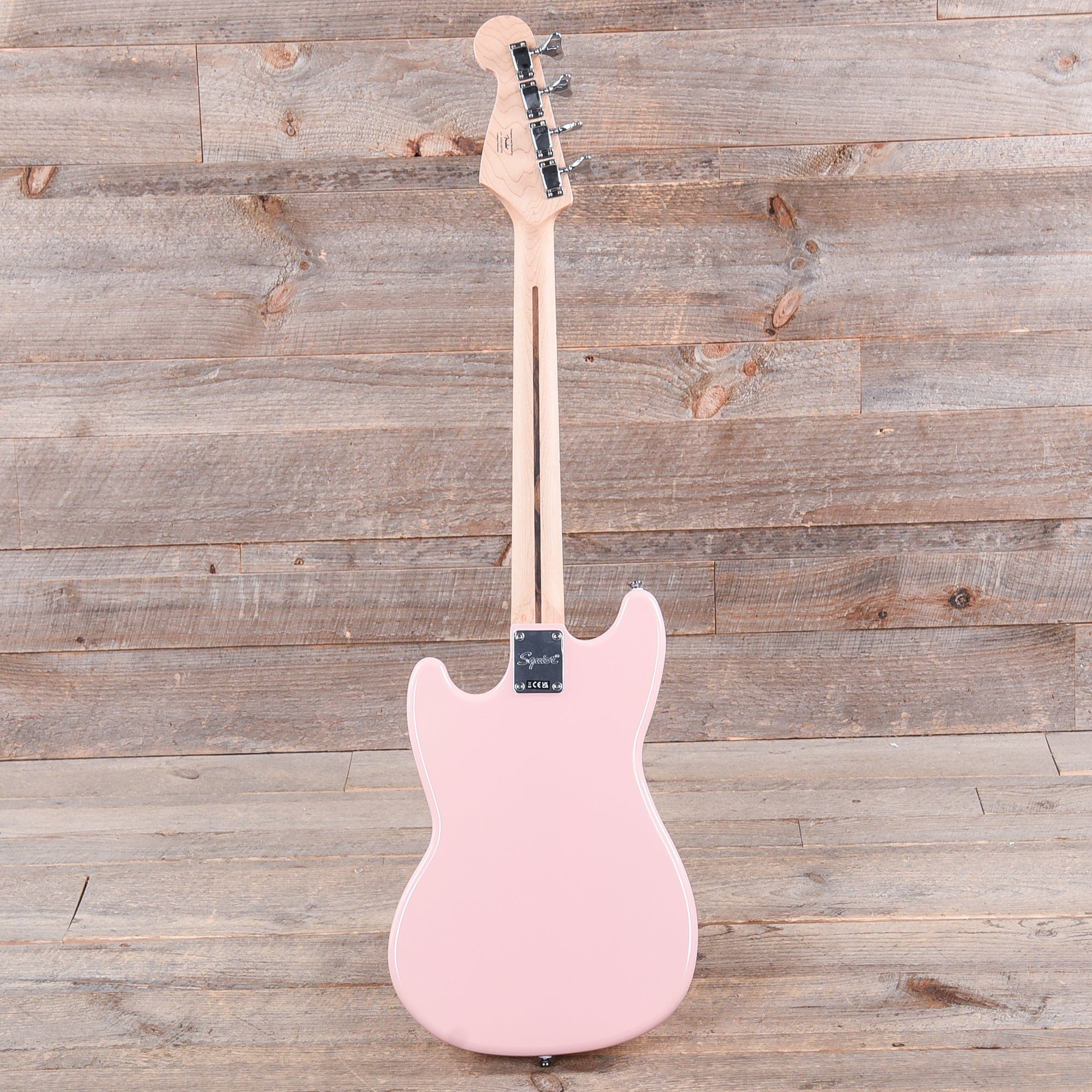 Squier Bronco Bass Shell Pink Bass Guitars / 4-String