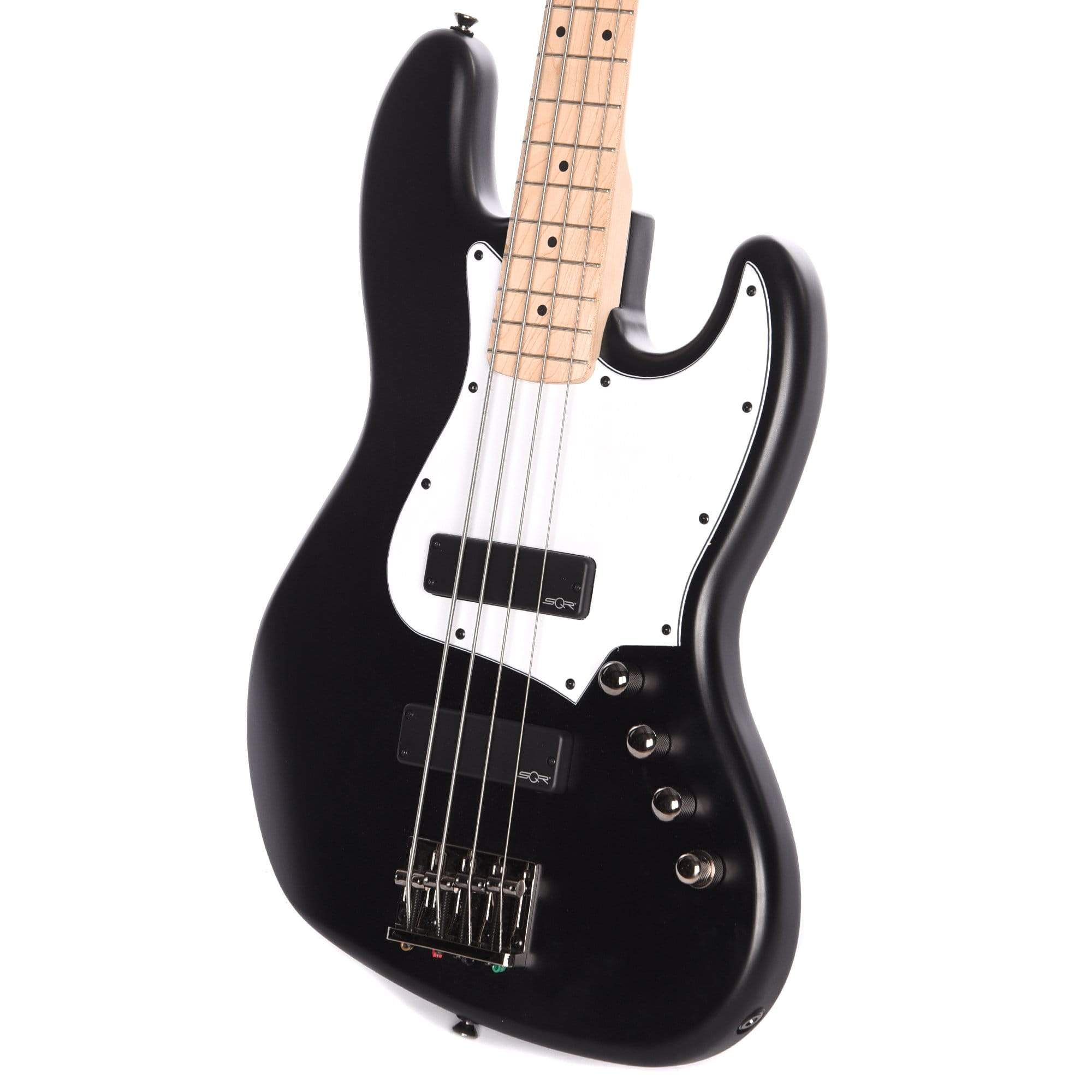 Squier Contemporary Active Jazz Bass HH Flat Black w/Fender Gig Bag, Stand, Cable, Tuner, Picks and Strings Bass Guitars / 4-String