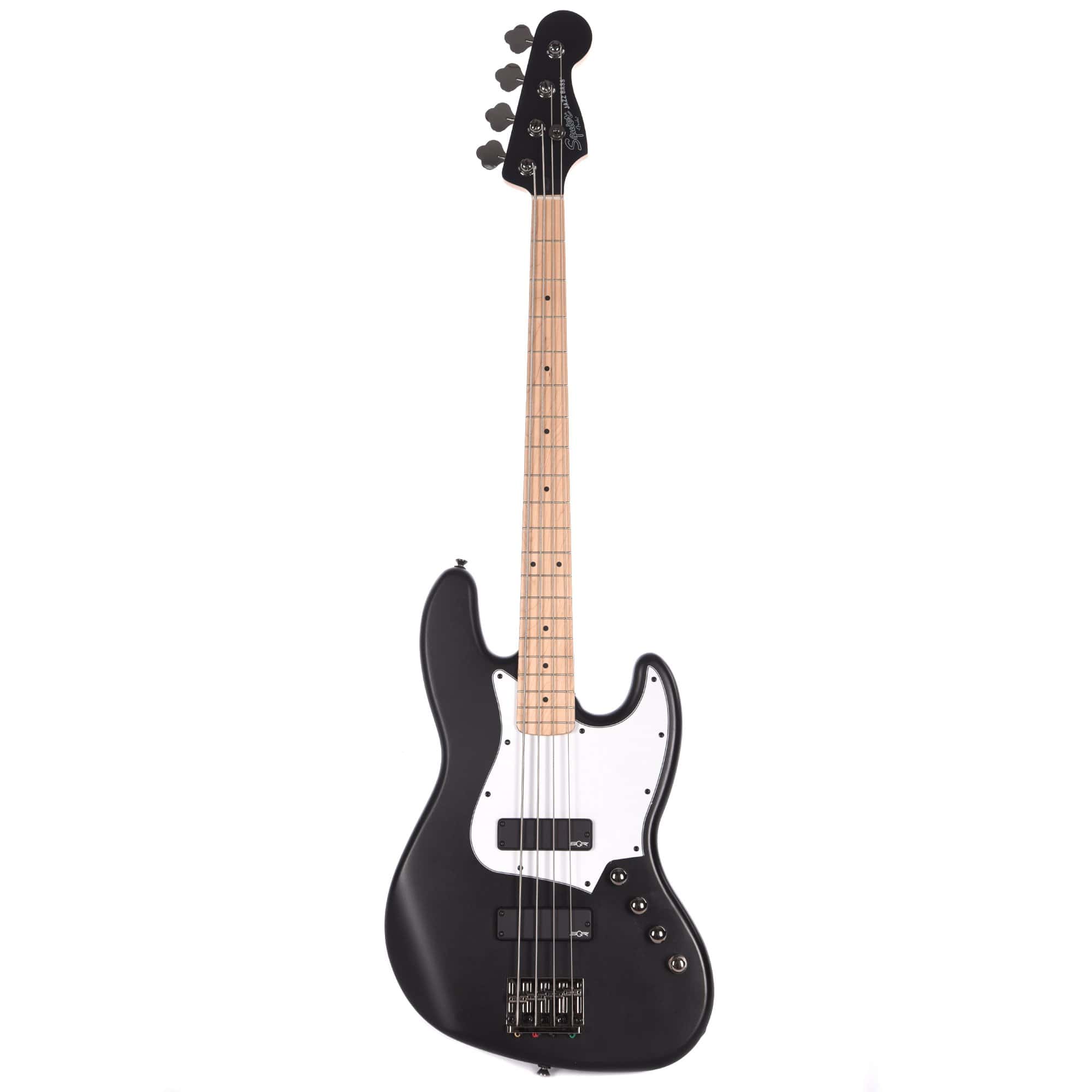 Squier Contemporary Active Jazz Bass HH Flat Black w/Fender Gig Bag, Stand, Cable, Tuner, Picks and Strings Bass Guitars / 4-String